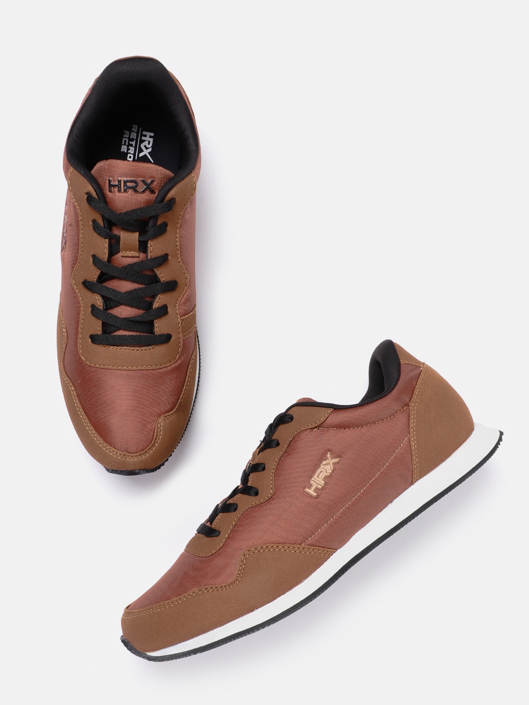 

HRX by Hrithik Roshan Men Retro ACE Sneaker, Brown