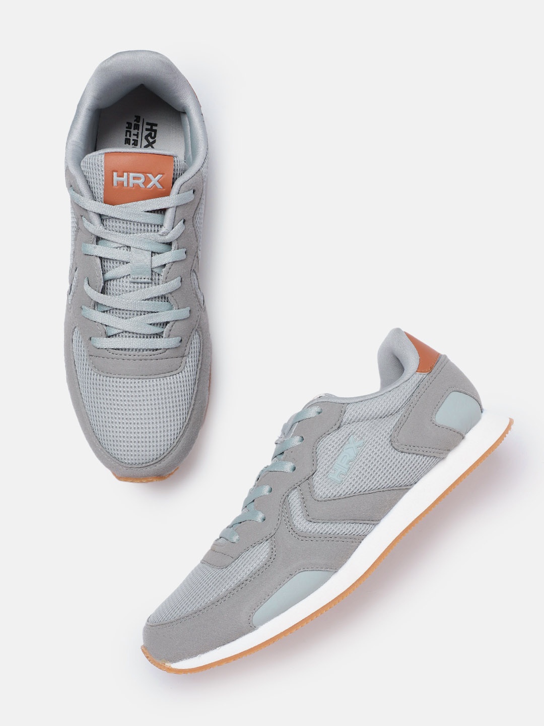 

HRX by Hrithik Roshan Men Retro ACE Sneaker, Grey