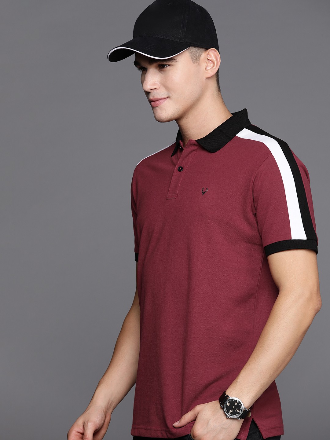 

Allen Solly Sport Men Polo Collar T-shirt, Maroon