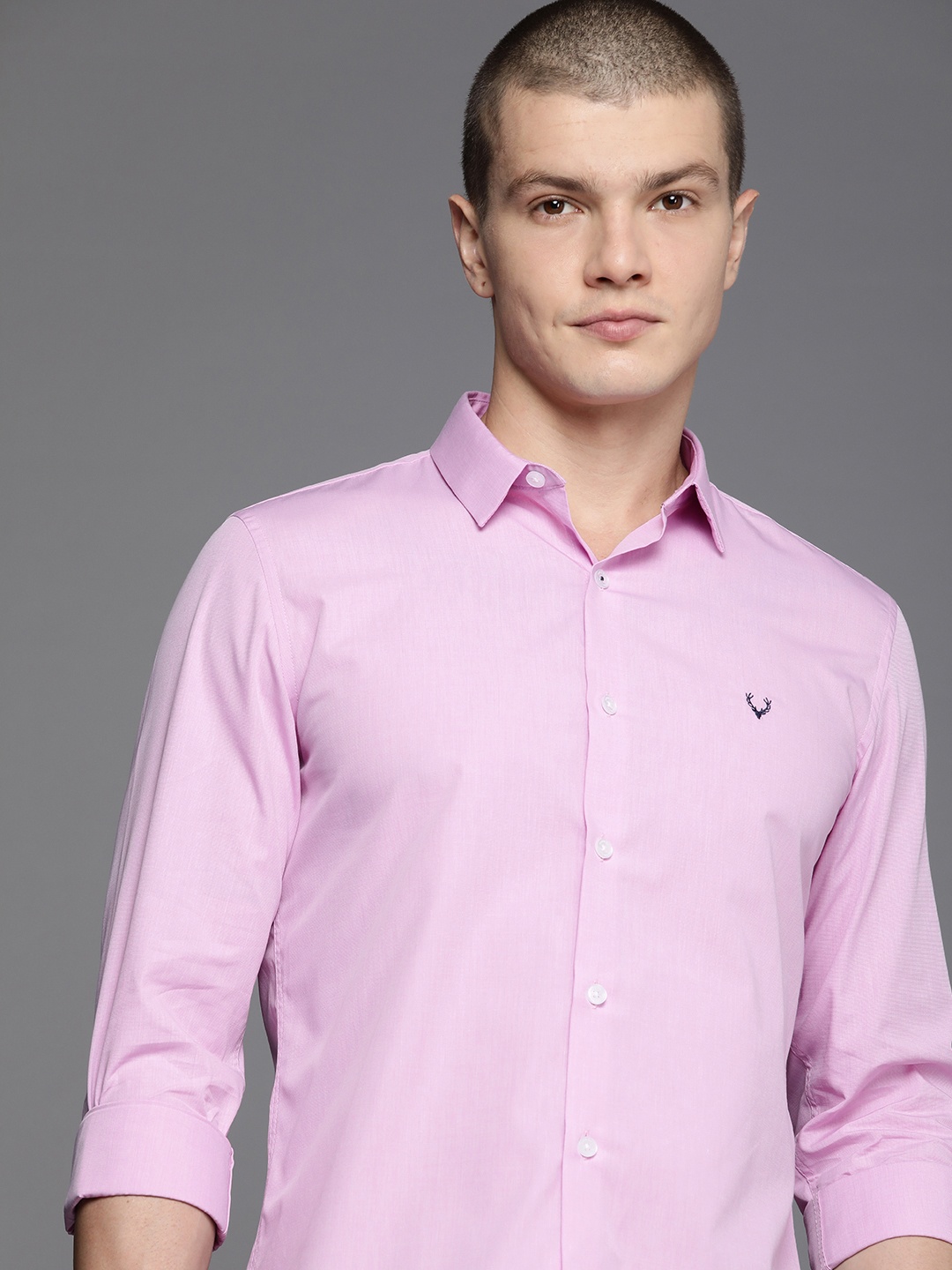 

Allen Solly Sport Pure Cotton Slim Fit Casual Shirt, Pink