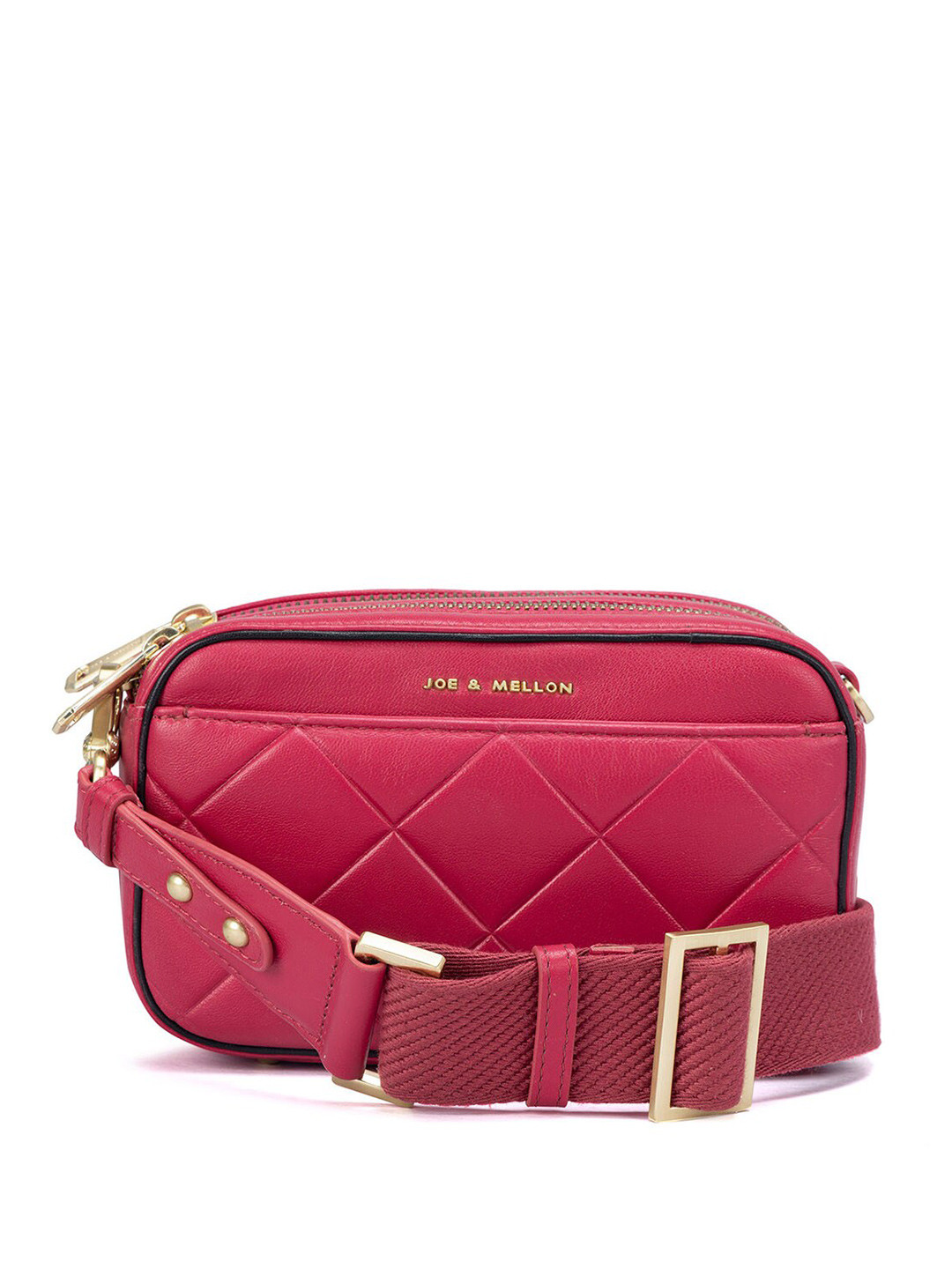 

Joe & Mellon Textured Messenger Bag, Pink