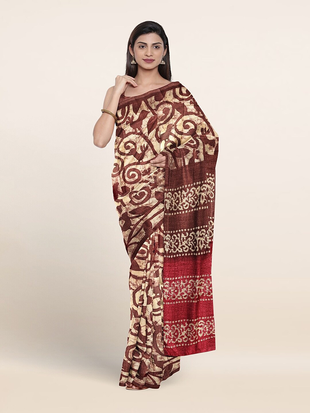 

Pothys Floral Printed Saree, Mauve