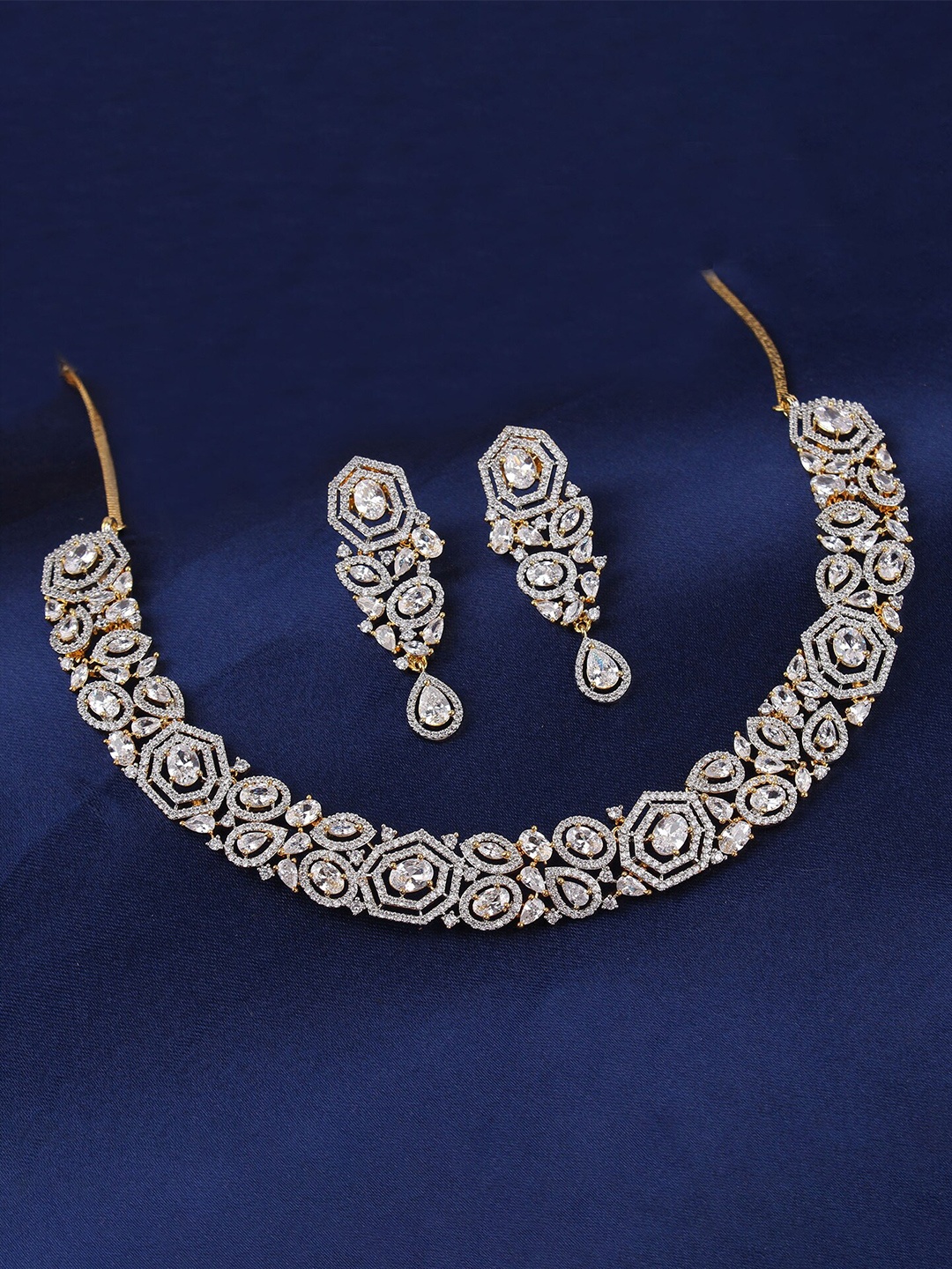 

Mirana Gold-Plated AD-Studded Jewellery Set