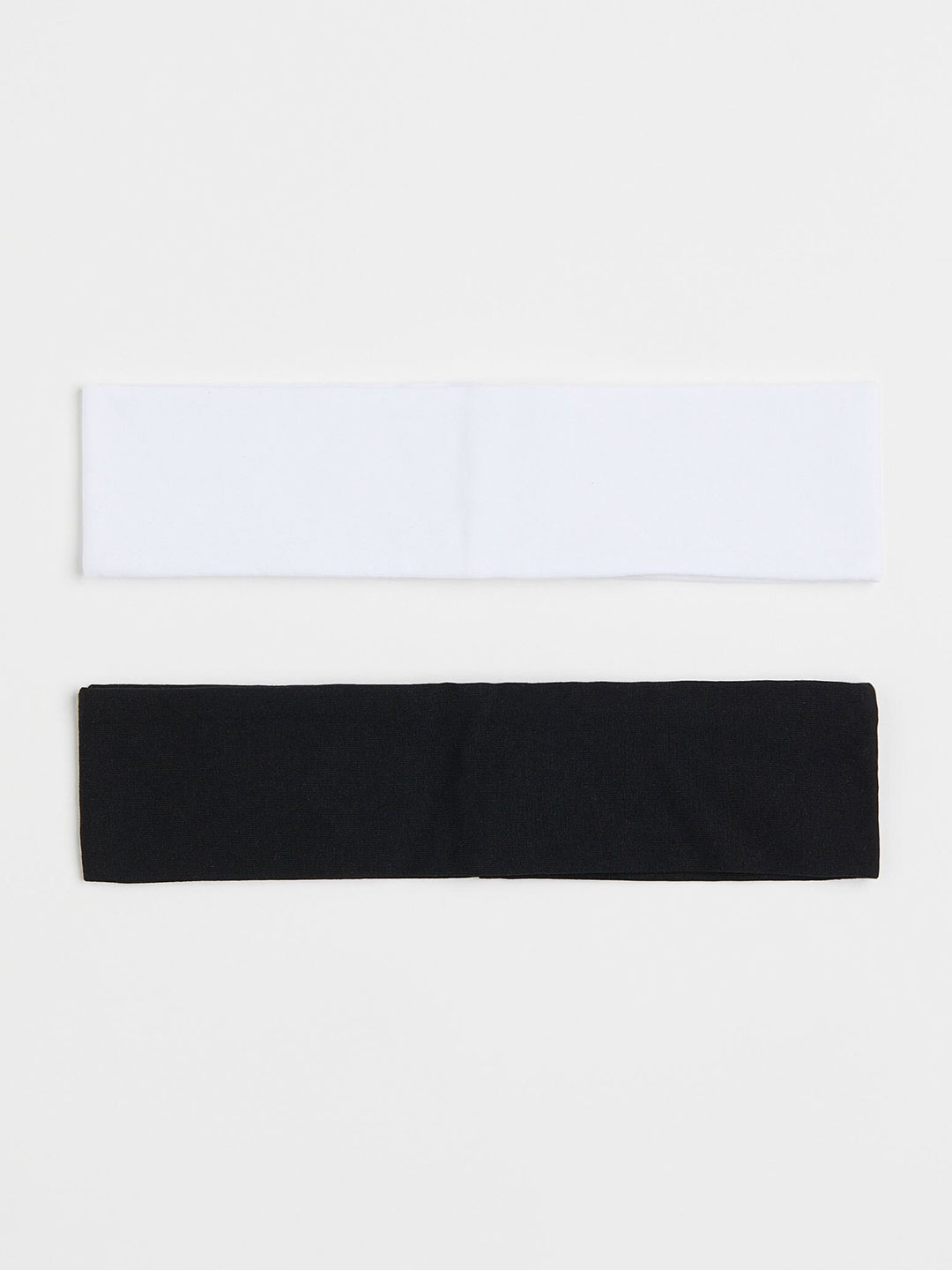 

H&M 2-Pack Jersey Headbands, Black