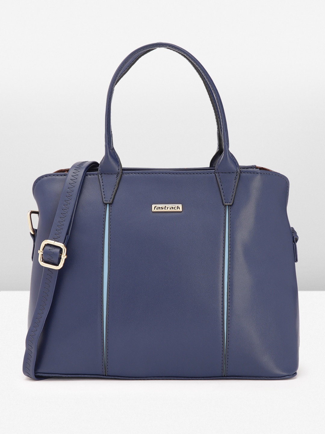 

Fastrack Structured Handheld Bag, Navy blue