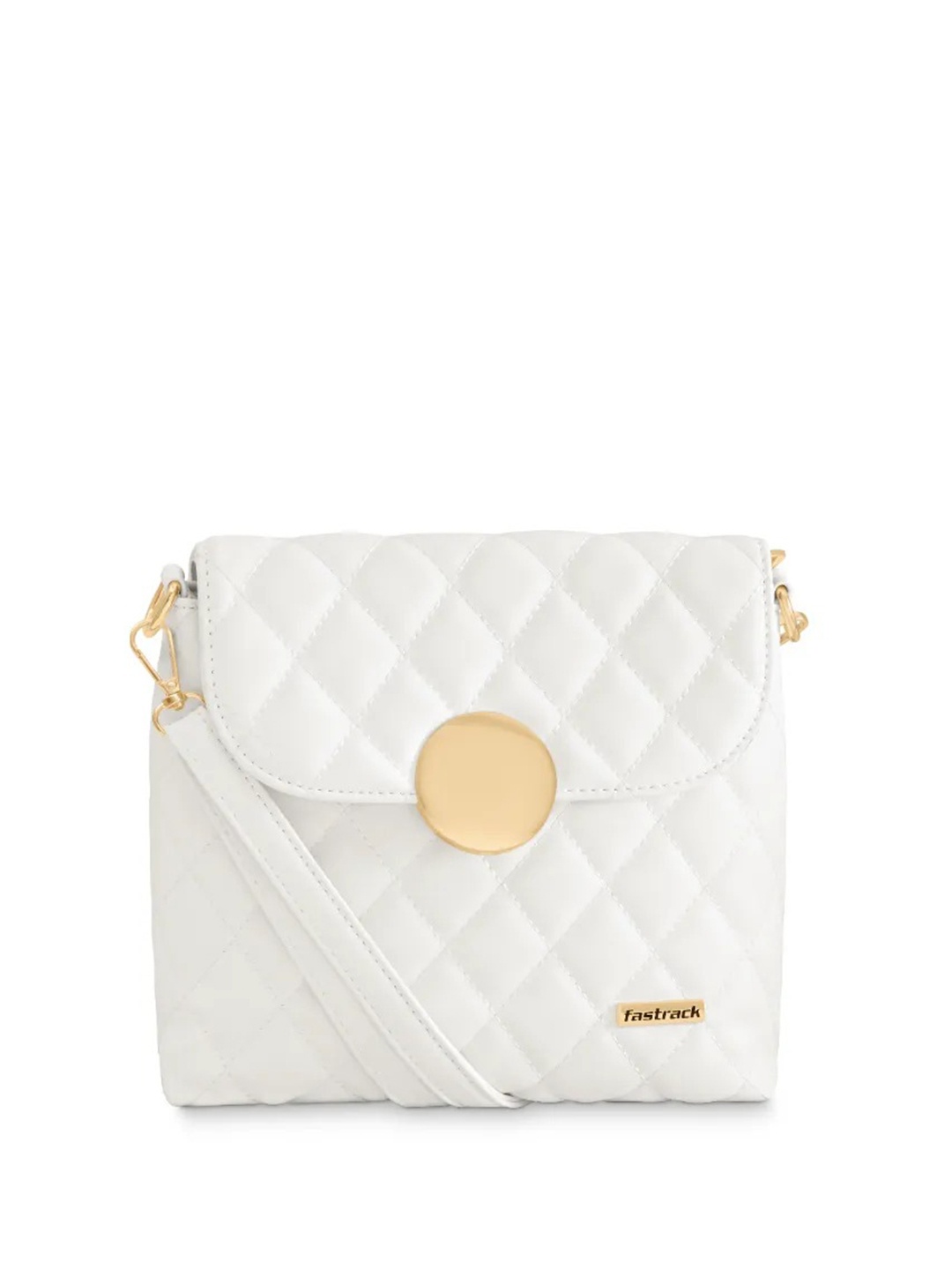 

Fastrack Quilted Structured Sling Bag, White