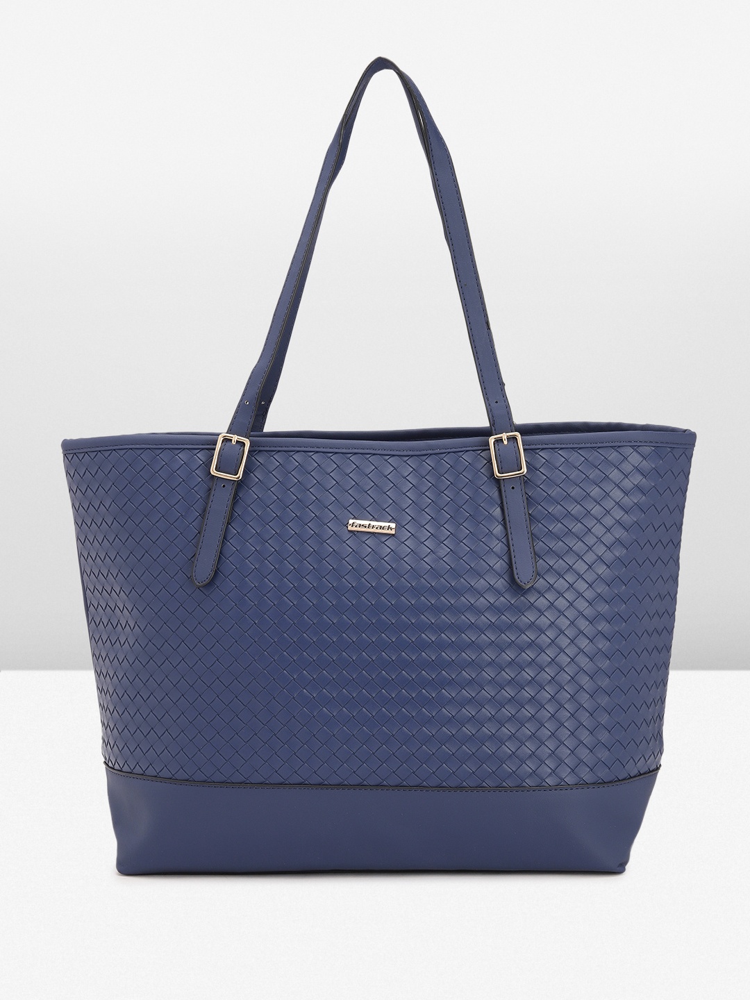 

Fastrack Textured Oversized Structured Shoulder Bag, Blue