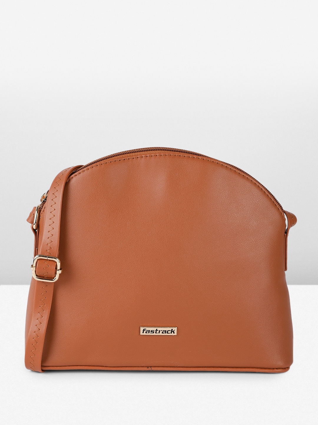 

Fastrack Structured Sling Bag, Tan