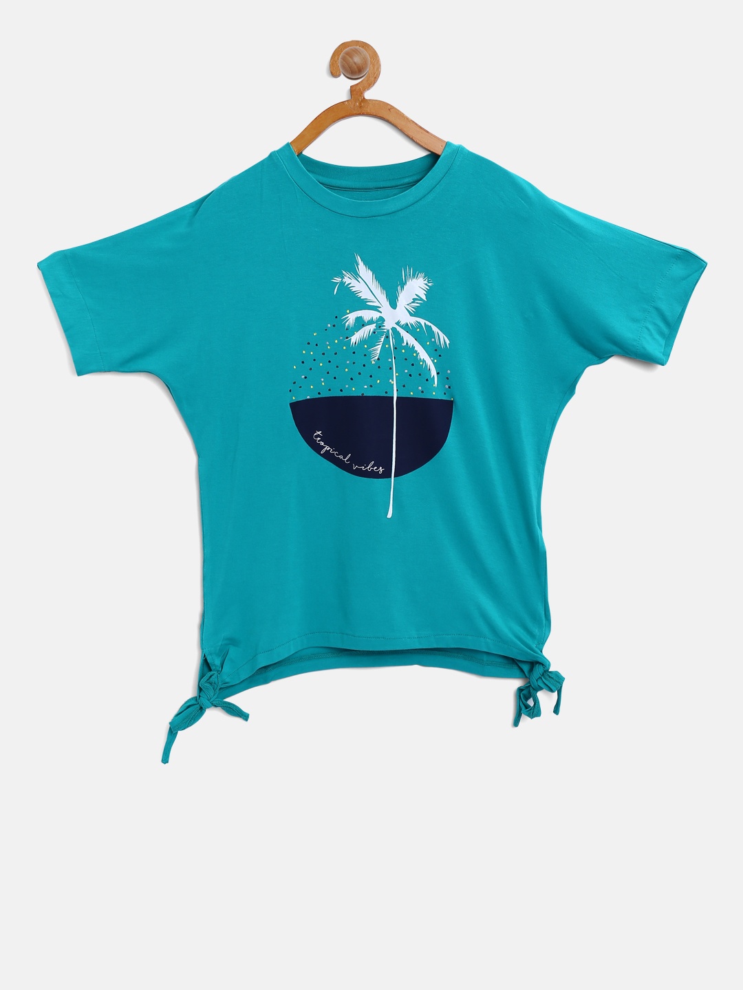 

Palm Tree Girls Green Printed Top