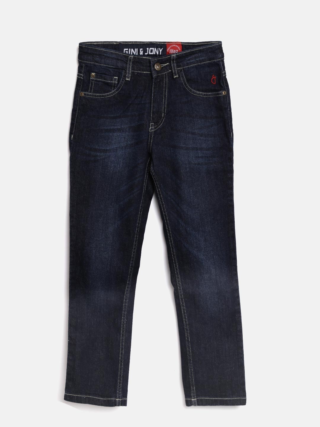 

Gini and Jony Boys Navy Blue Clean Look Jeans