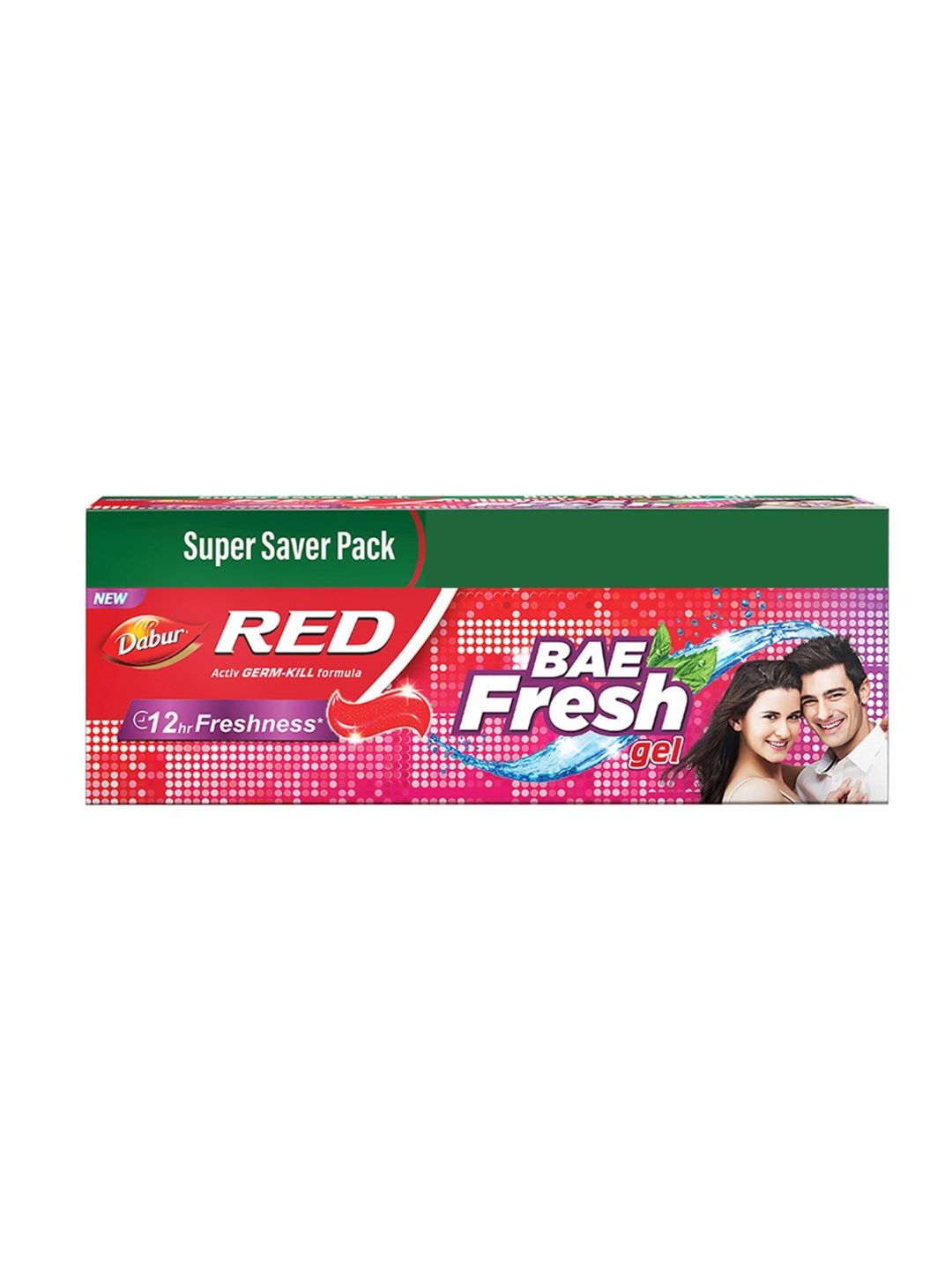 

Dabur Set of 2 Red Bae Fresh Gel Toothpaste - Fights Bad Breath - 300g each