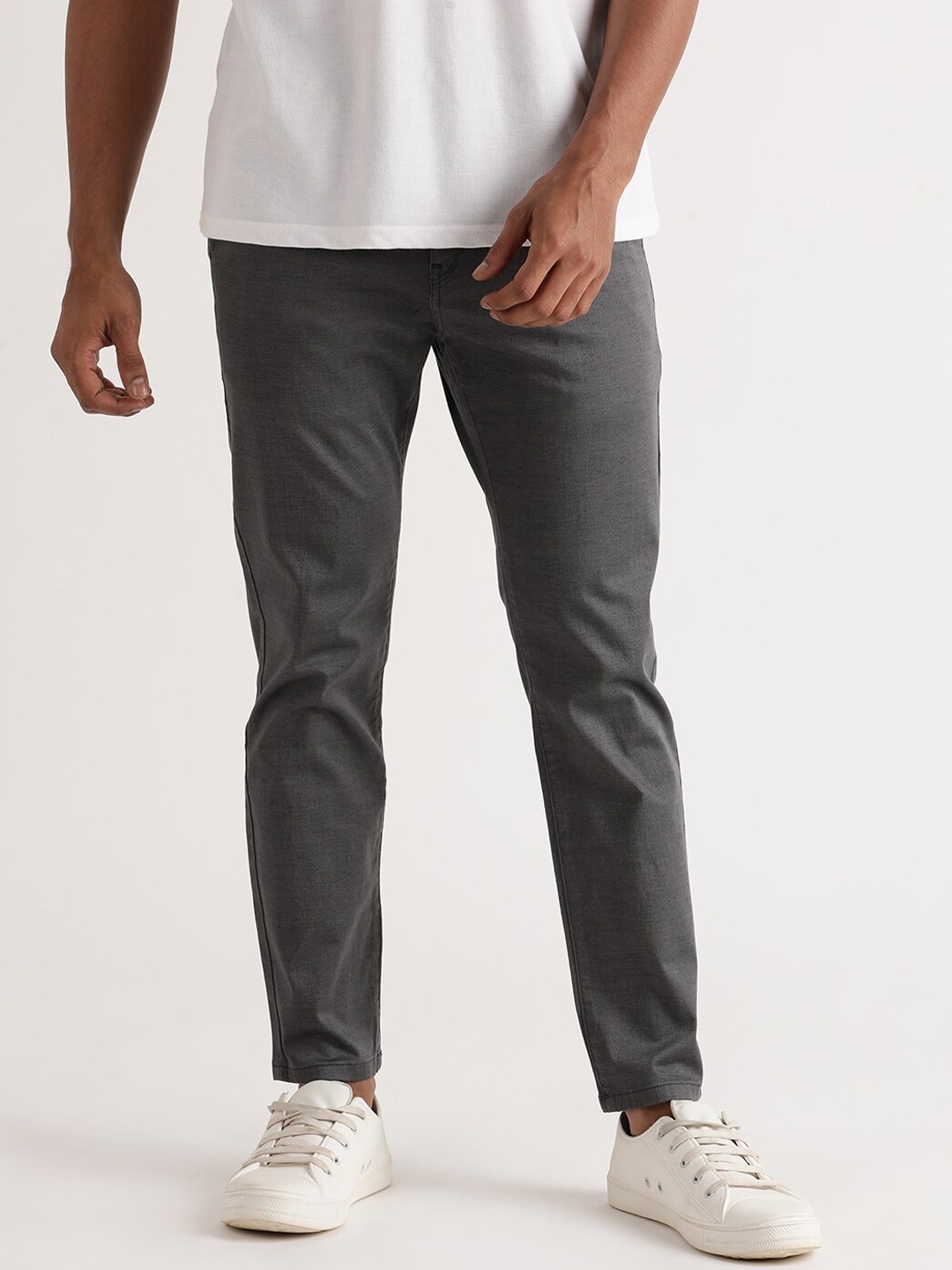 

Old Grey Men Slim Fit Comfort Cotton Chinos Trousers