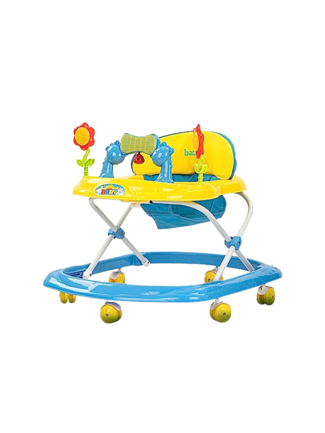 

BAYBEE Infant Kids Foldable Musical Walker, Yellow