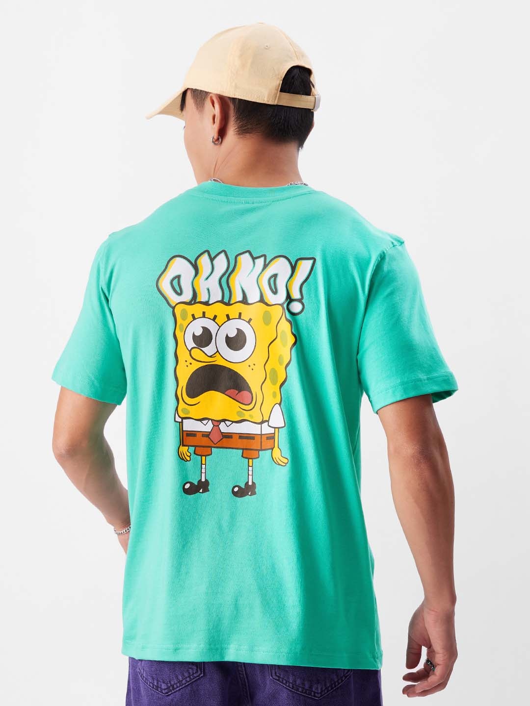 

The Souled Store Round Neck Short Sleeves Graphic Printed Cotton Regular Fit T-shirt, Blue