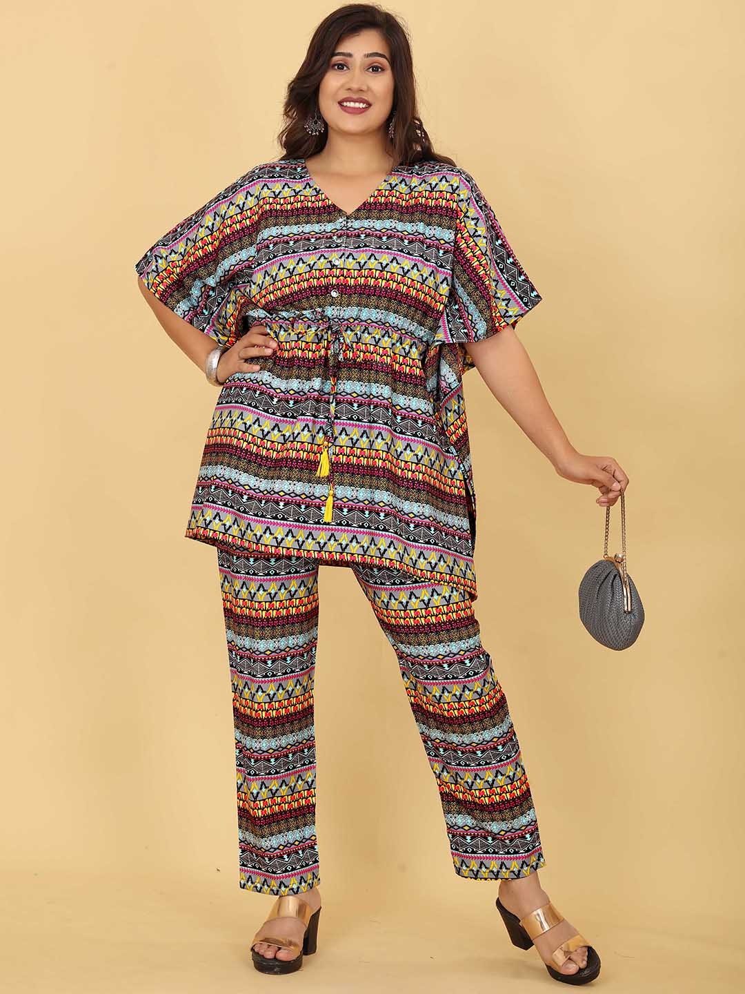 

SANADO Printed Top With Trousers, Multi
