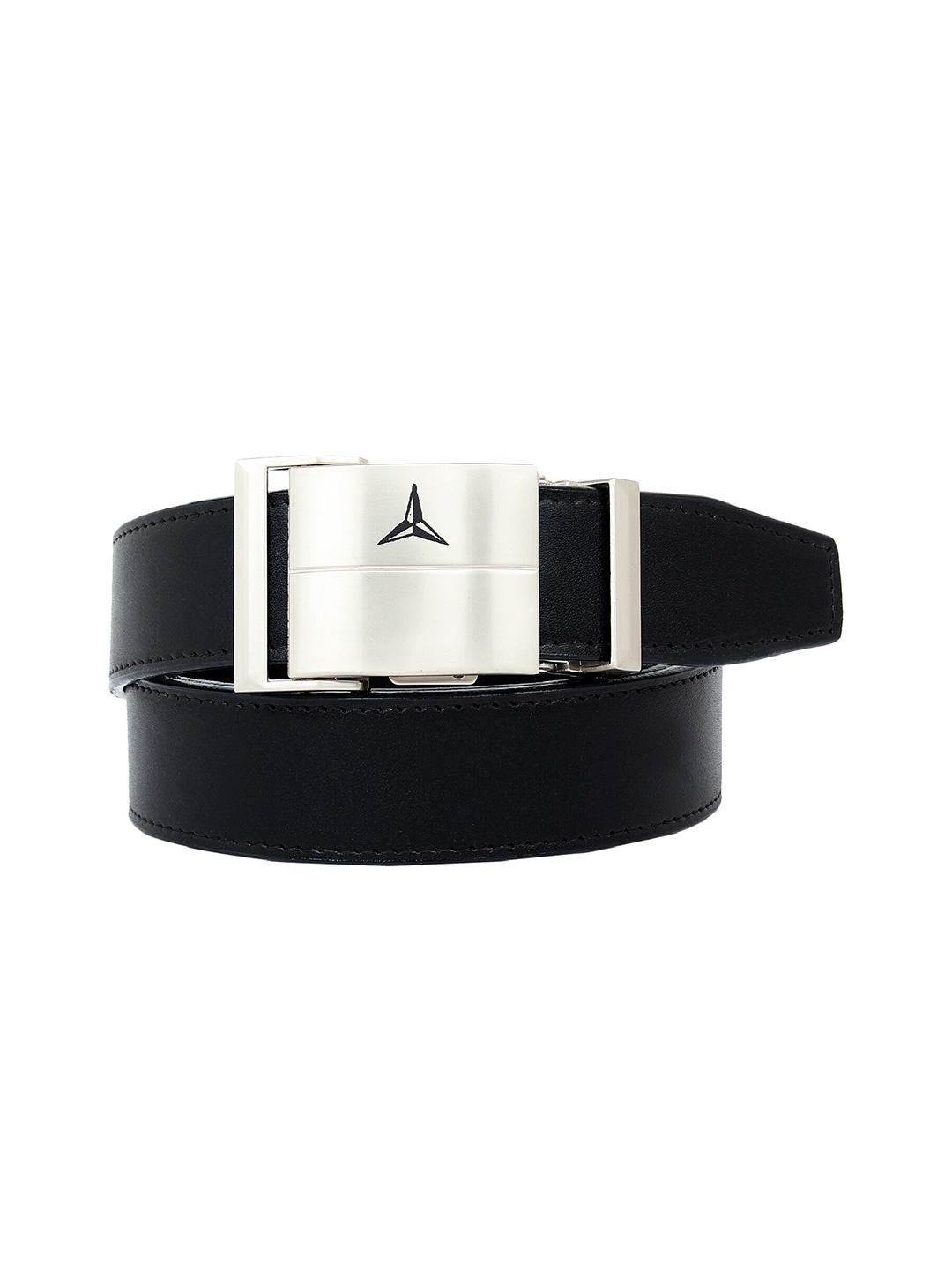 

Zacharias Men Solid Leather Belt, Black