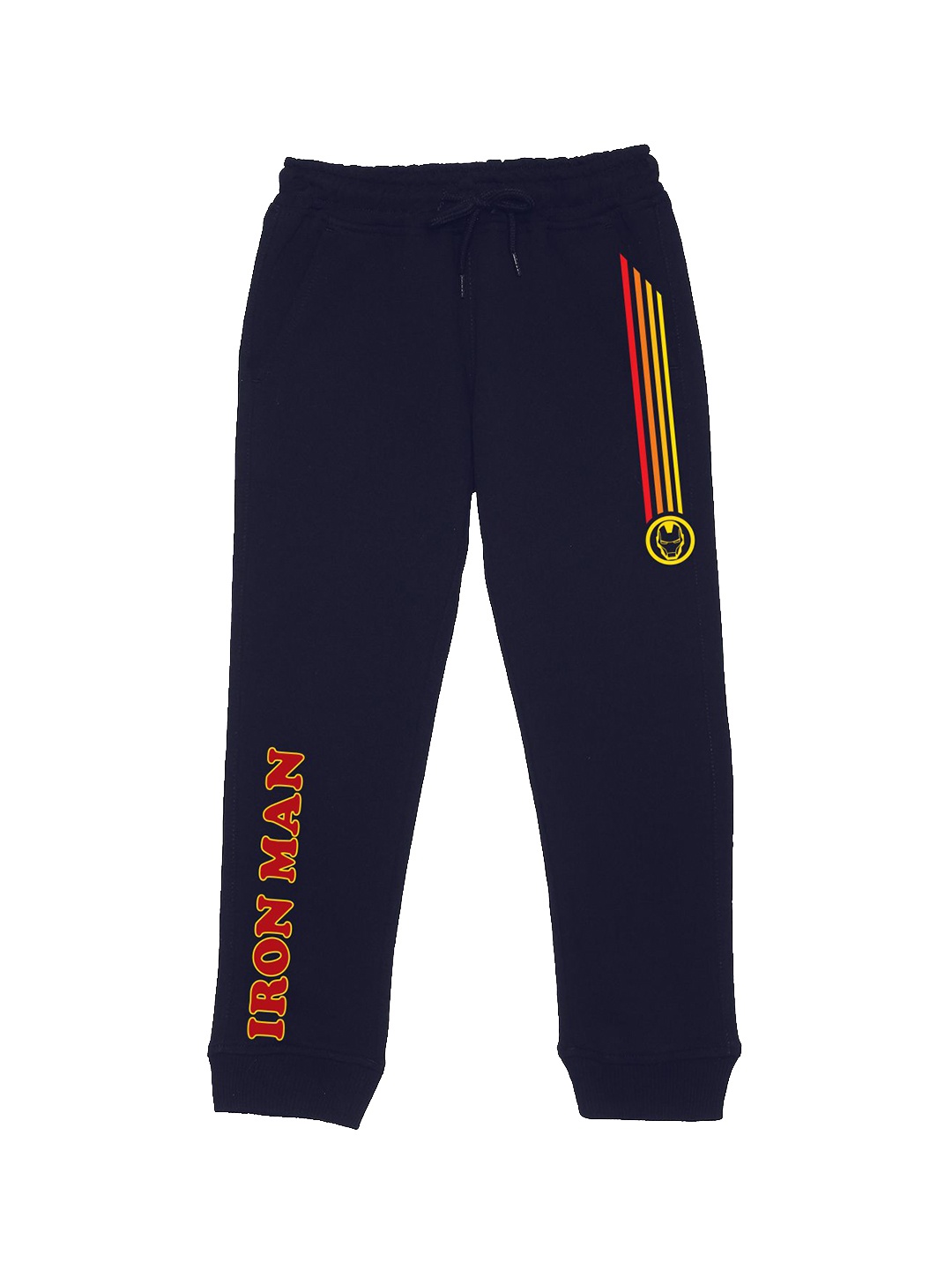 

Wear Your Mind Kids Iron Man Printed Mid Rise Joggers, Navy blue