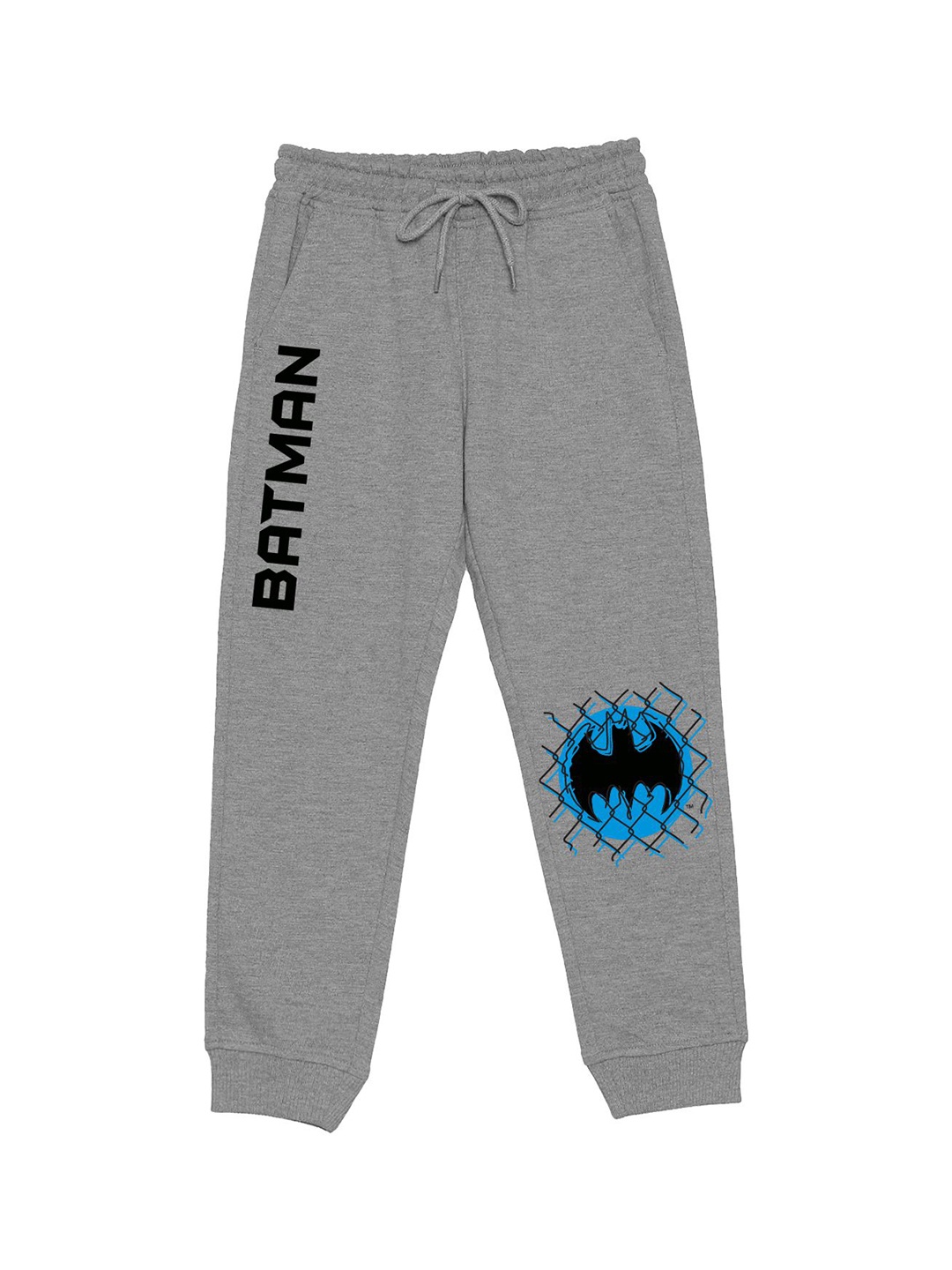 

Wear Your Mind Kids Batman Printed Mid Rise Joggers, Grey