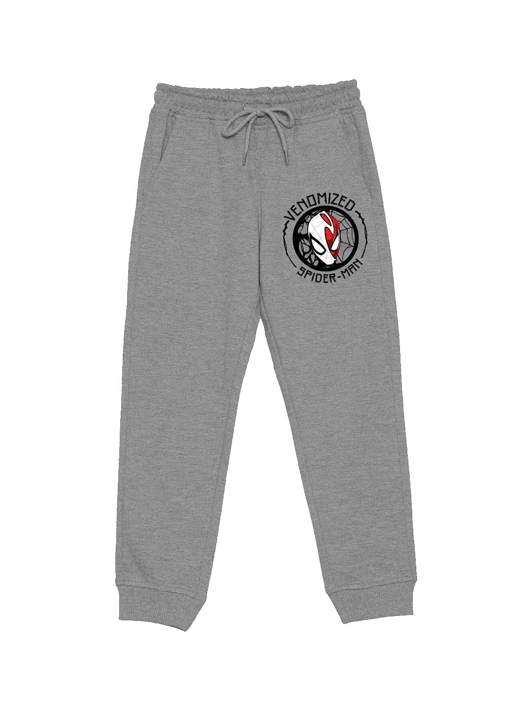 

Wear Your Mind Kids Spider Man Printed Mid Rise Joggers, Grey