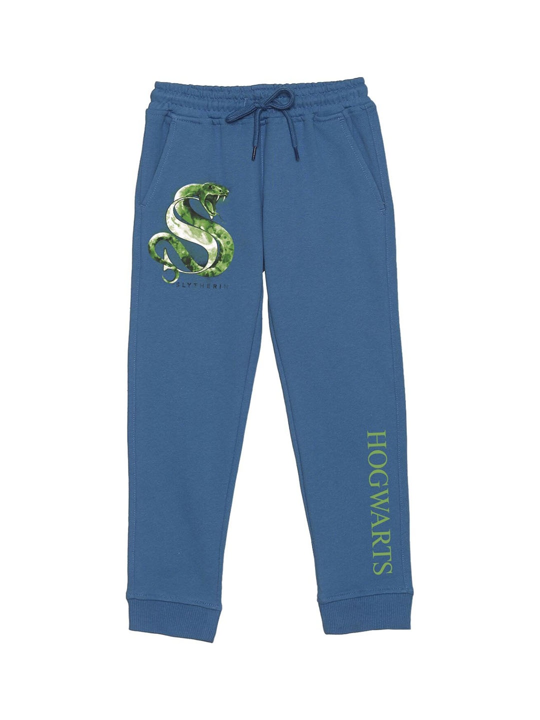 

Wear Your Mind Kids Harry Potter Logo Printed Mid Rise Joggers, Blue