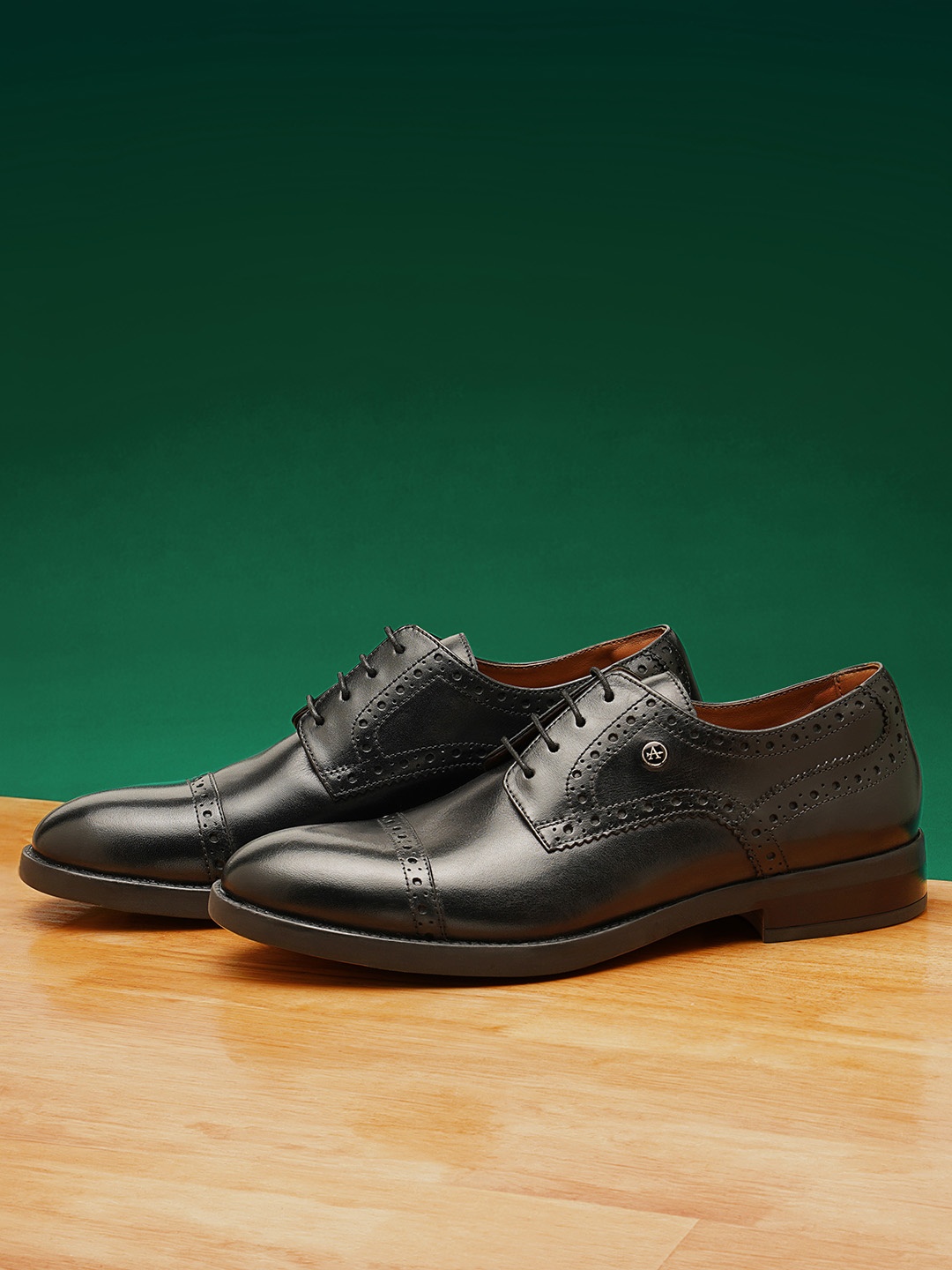 

Arrow Men Lynx Formal Leather Brogues, Black