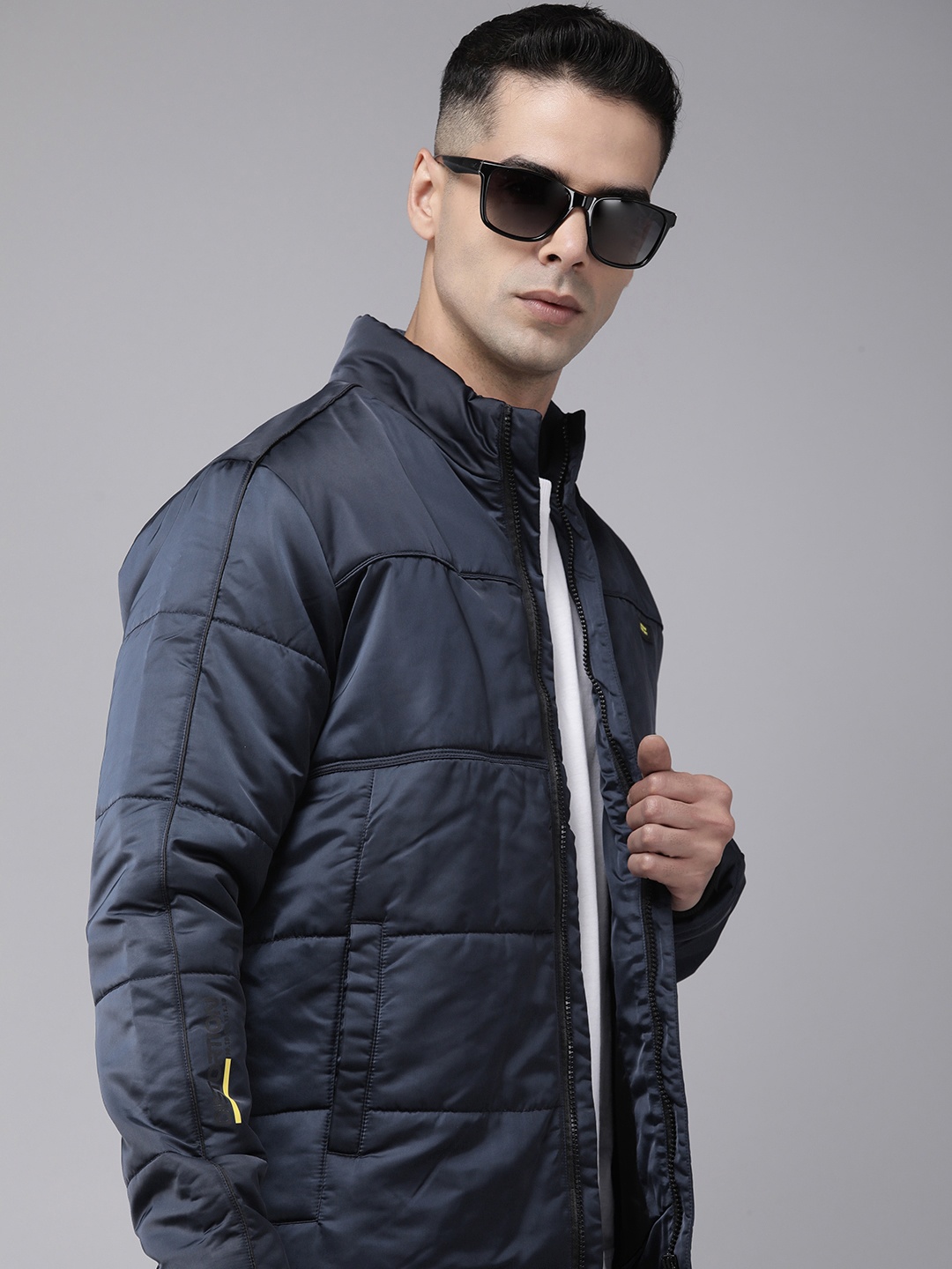 

SPYKAR Men Insulator Padded Jacket, Navy blue