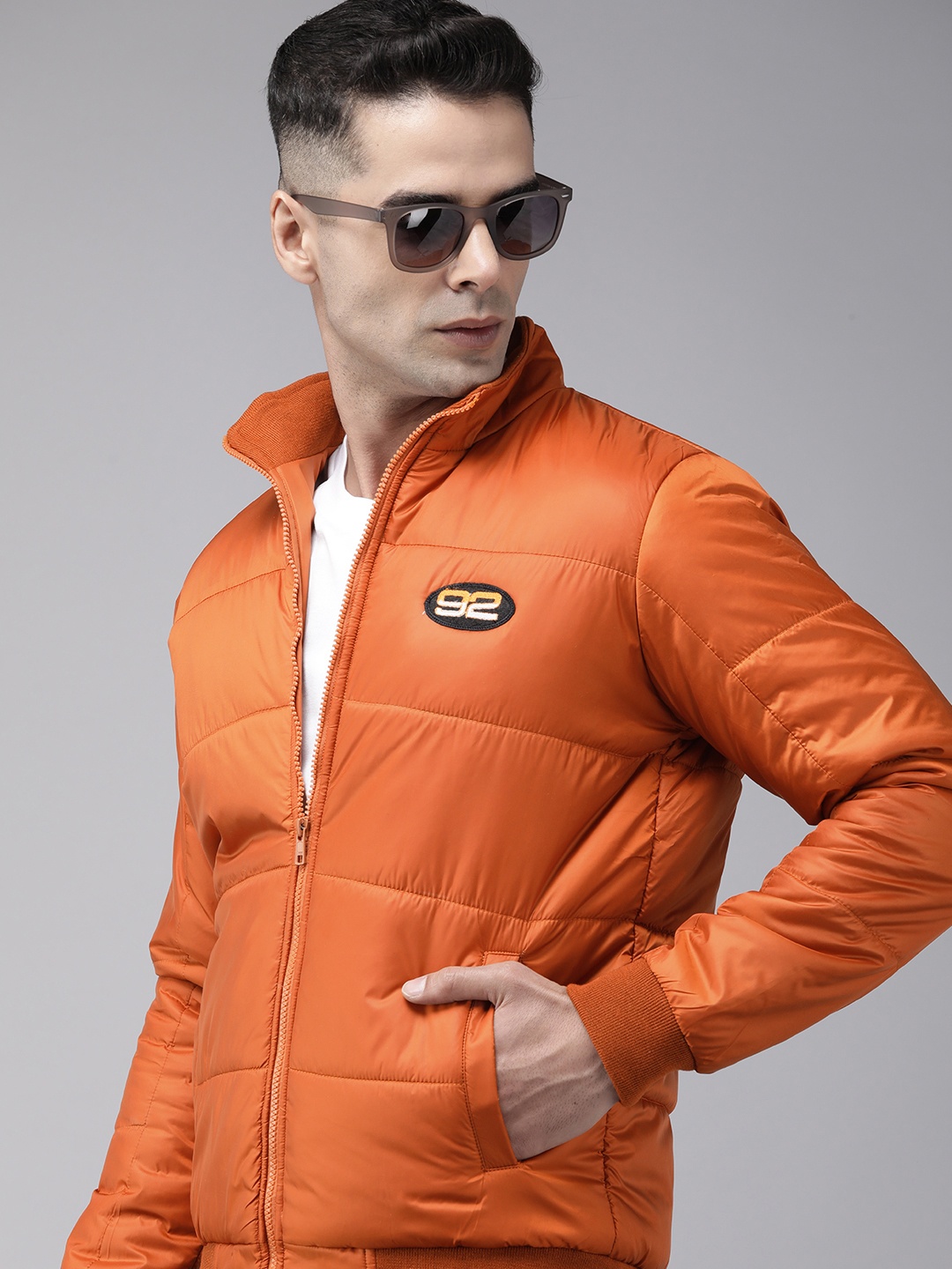 

SPYKAR Men Insulator Puffer Jacket, Orange