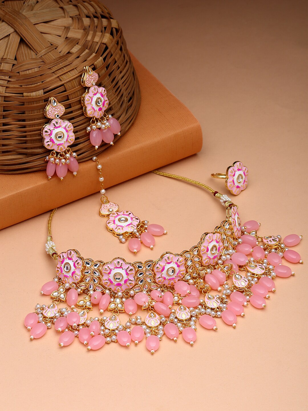 

PANASH Gold-Plated Necklace and Earrings