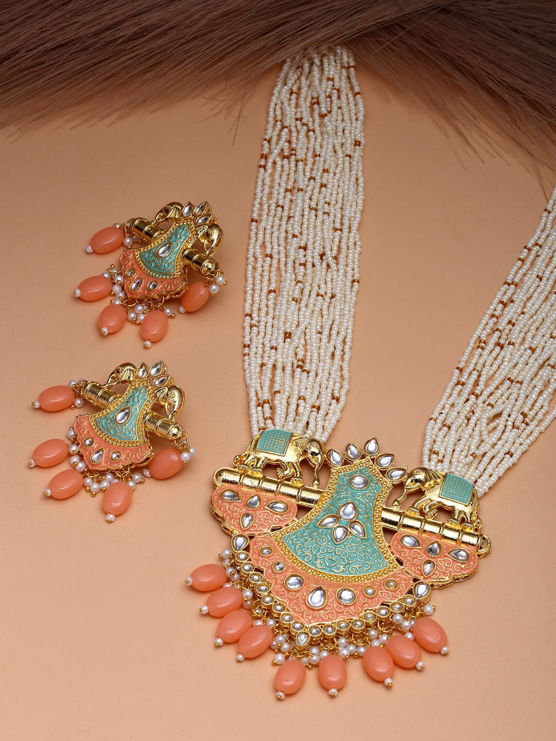 

PANASH Gold-Plated Necklace and Earrings