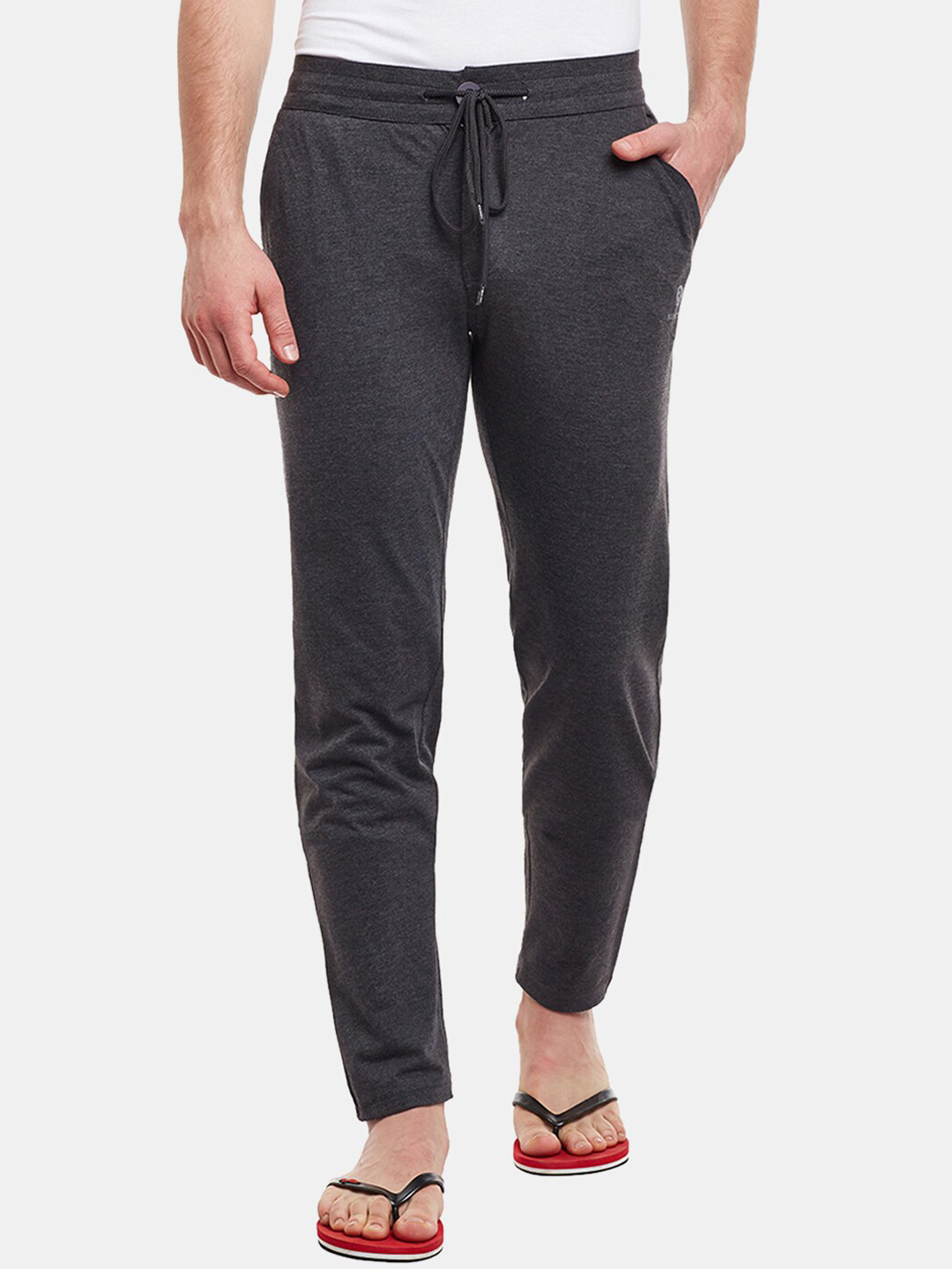 

BODYACTIVE Men Cotton Lounge Pants, Grey