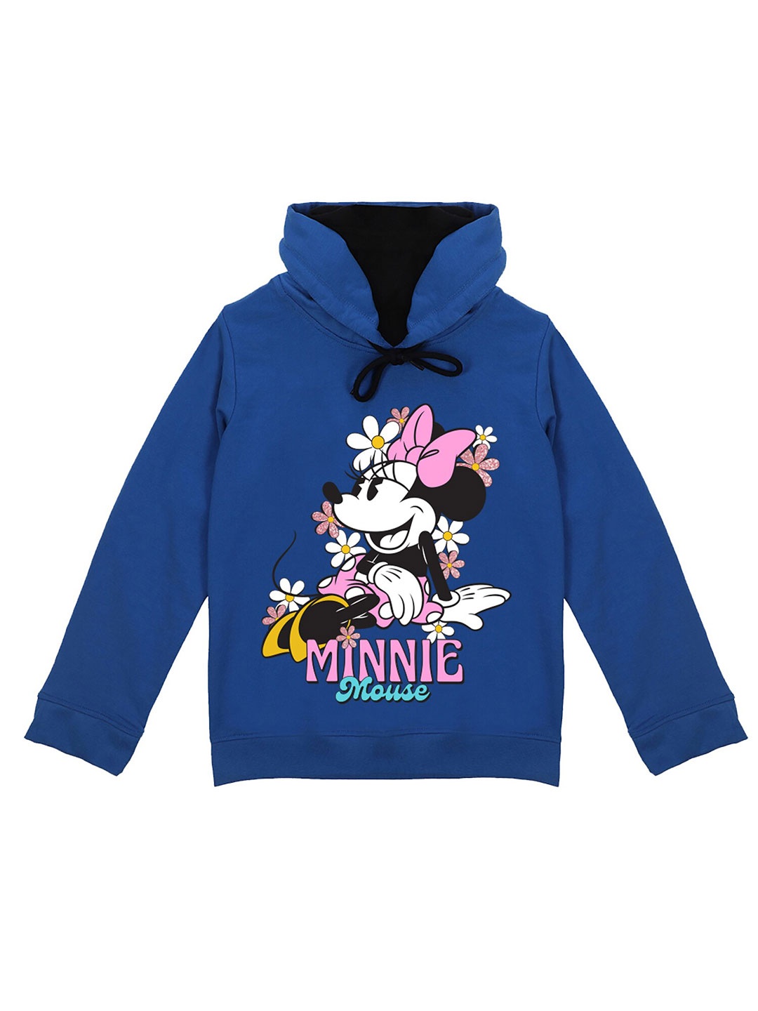 

Wear Your Mind Girls Minnie Mouse Printed Hooded Sweatshirt, Blue