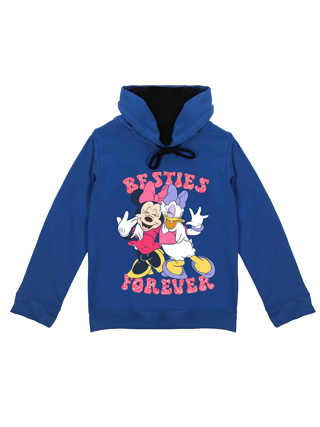 

Wear Your Mind Girls Minnie Mouse Printed Hooded Sweatshirt, Blue