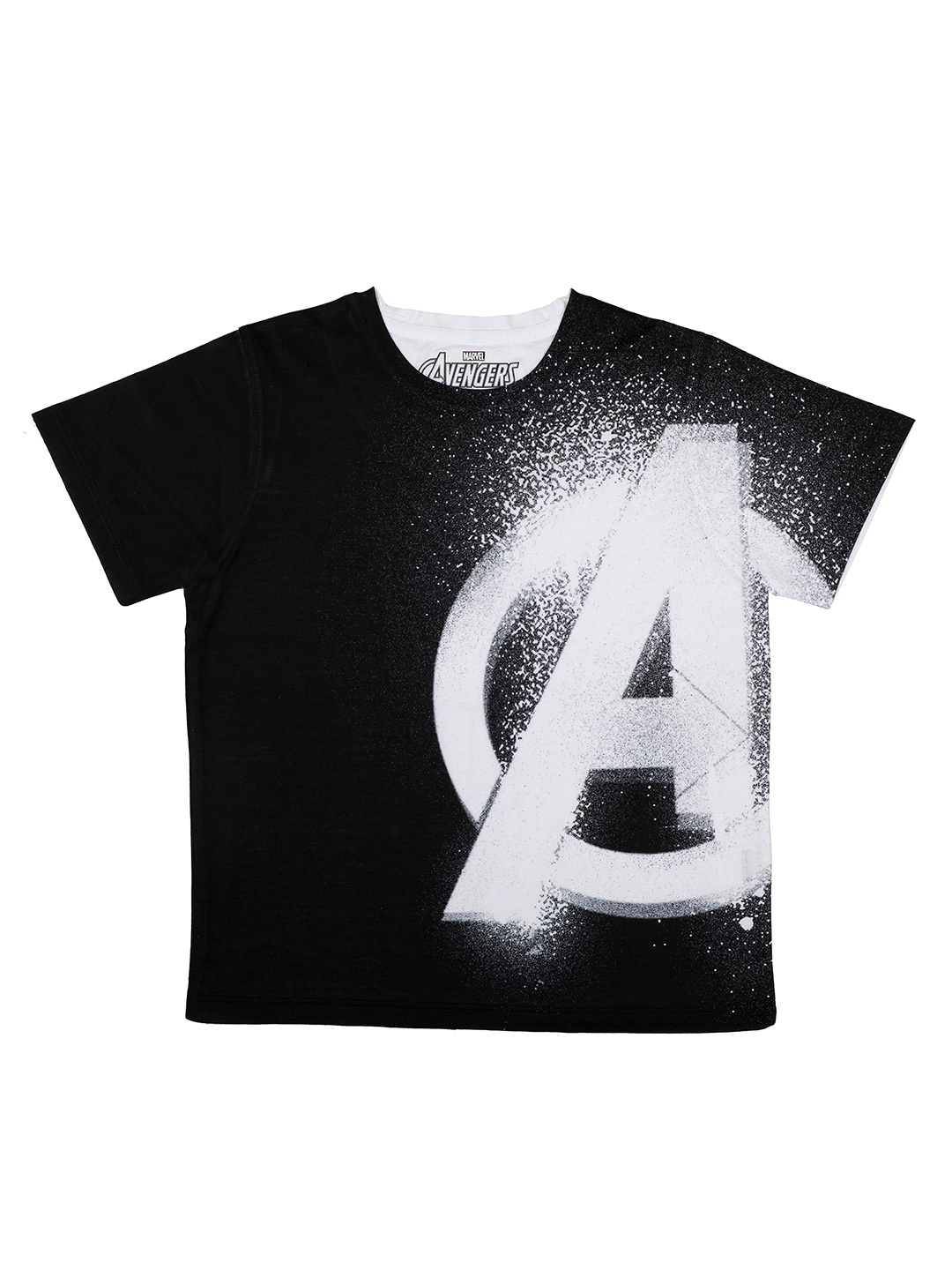 

Marvel by Wear Your Mind Boys Black Printed Round Neck T-shirt