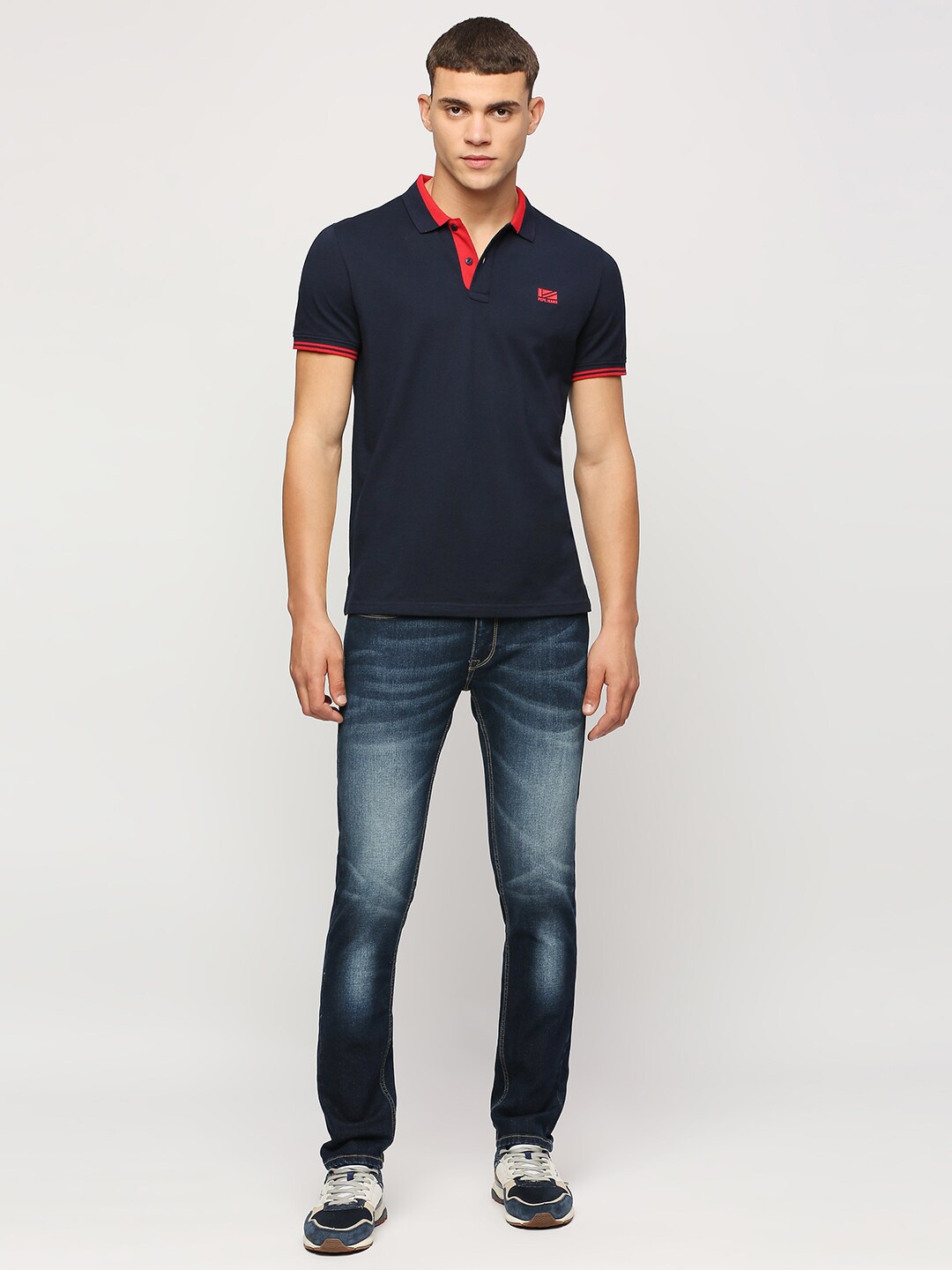 

Pepe Jeans Polo Collar Cotton T-shirt, Blue