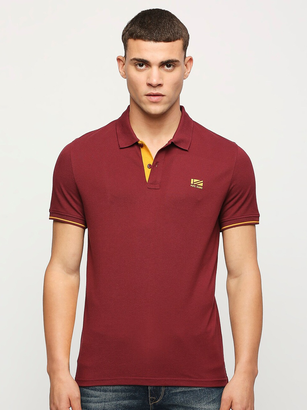 

Pepe Jeans Polo Collar Short Sleeves T-shirt, Red
