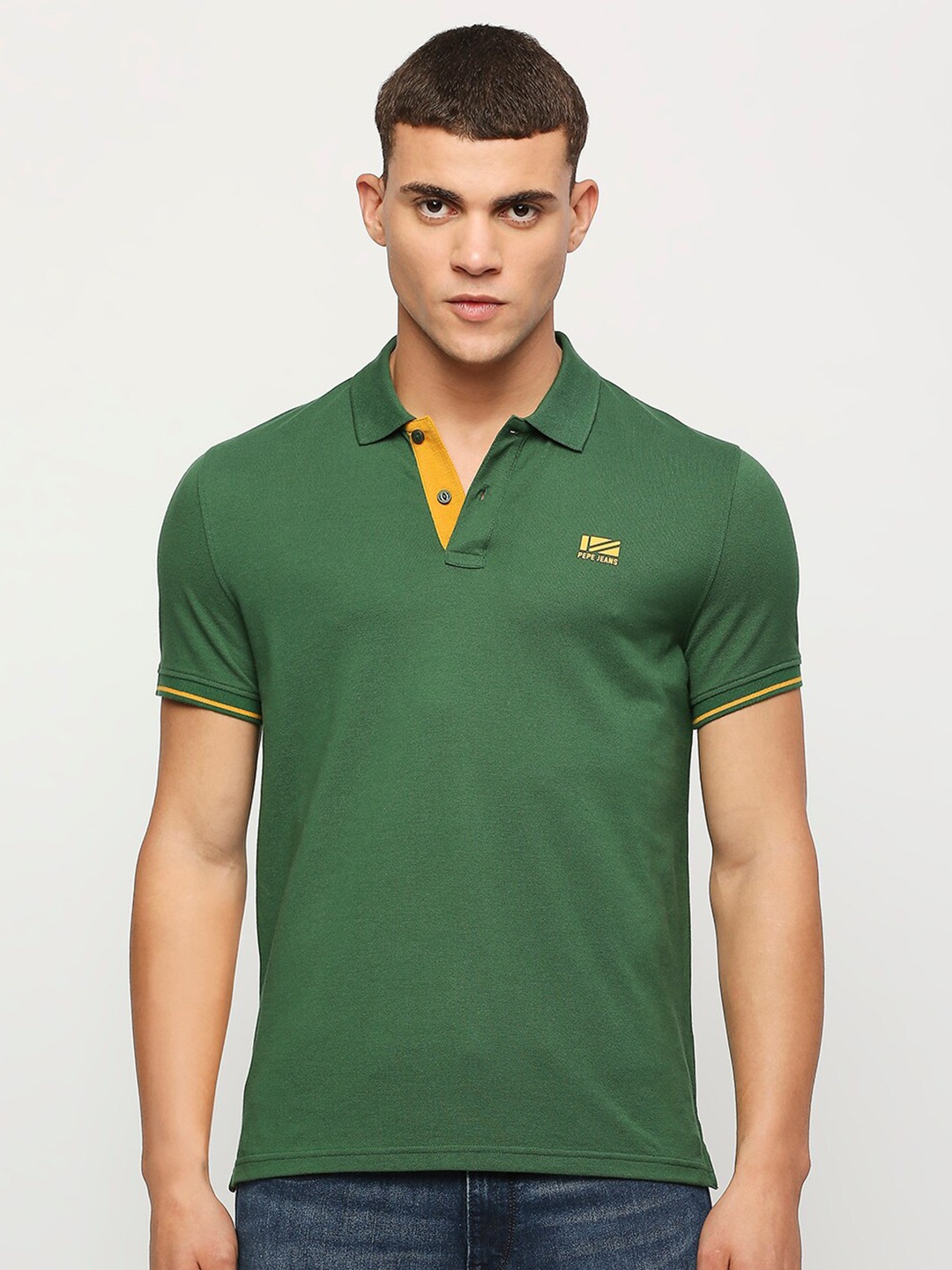

Pepe Jeans Polo Collar Short Sleeves T-shirt, Green