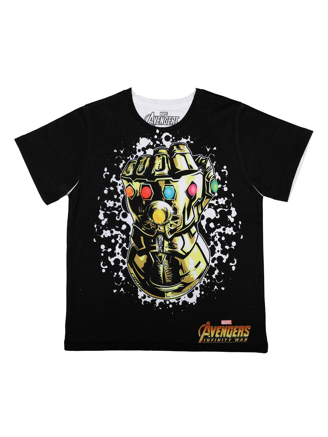 

Marvel by Wear Your Mind Boys Black Printed Round Neck T-shirt