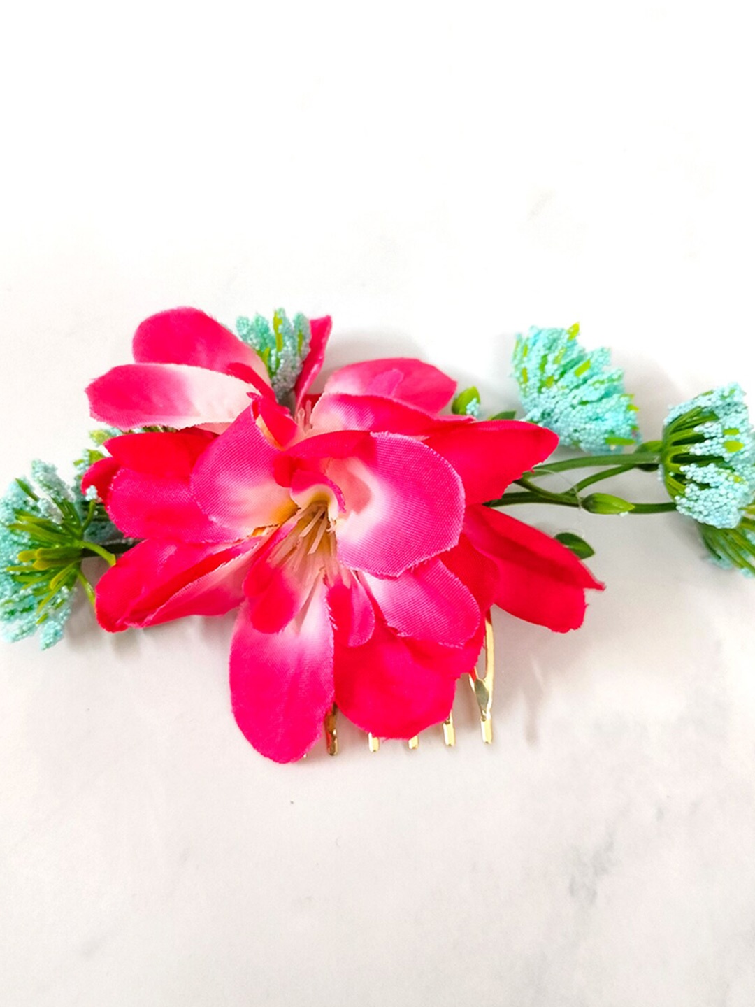 

Hair Flare Women Pink & Green Hair Accessory Set of