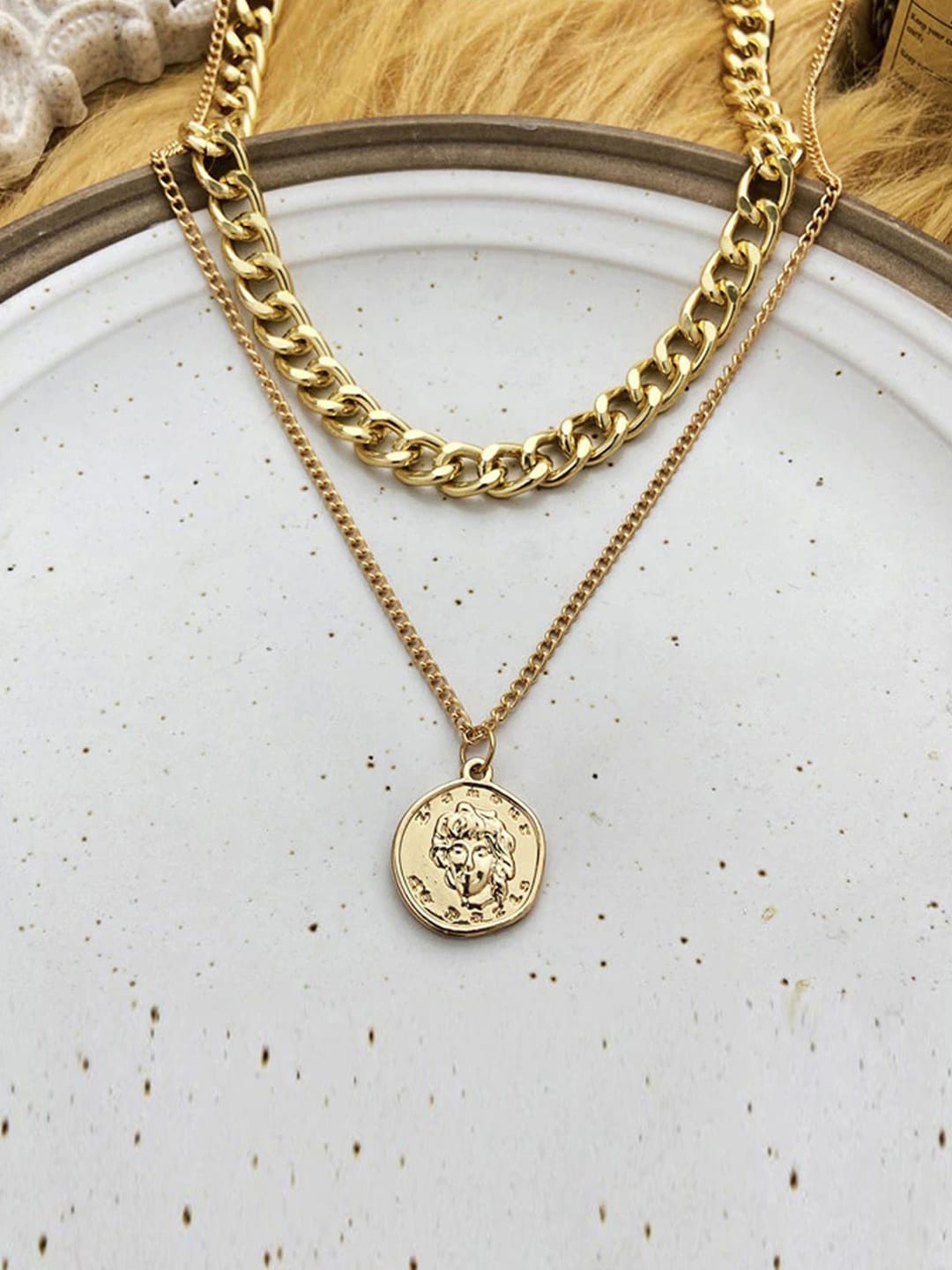 

FIMBUL Gold-Plated Layered Chain