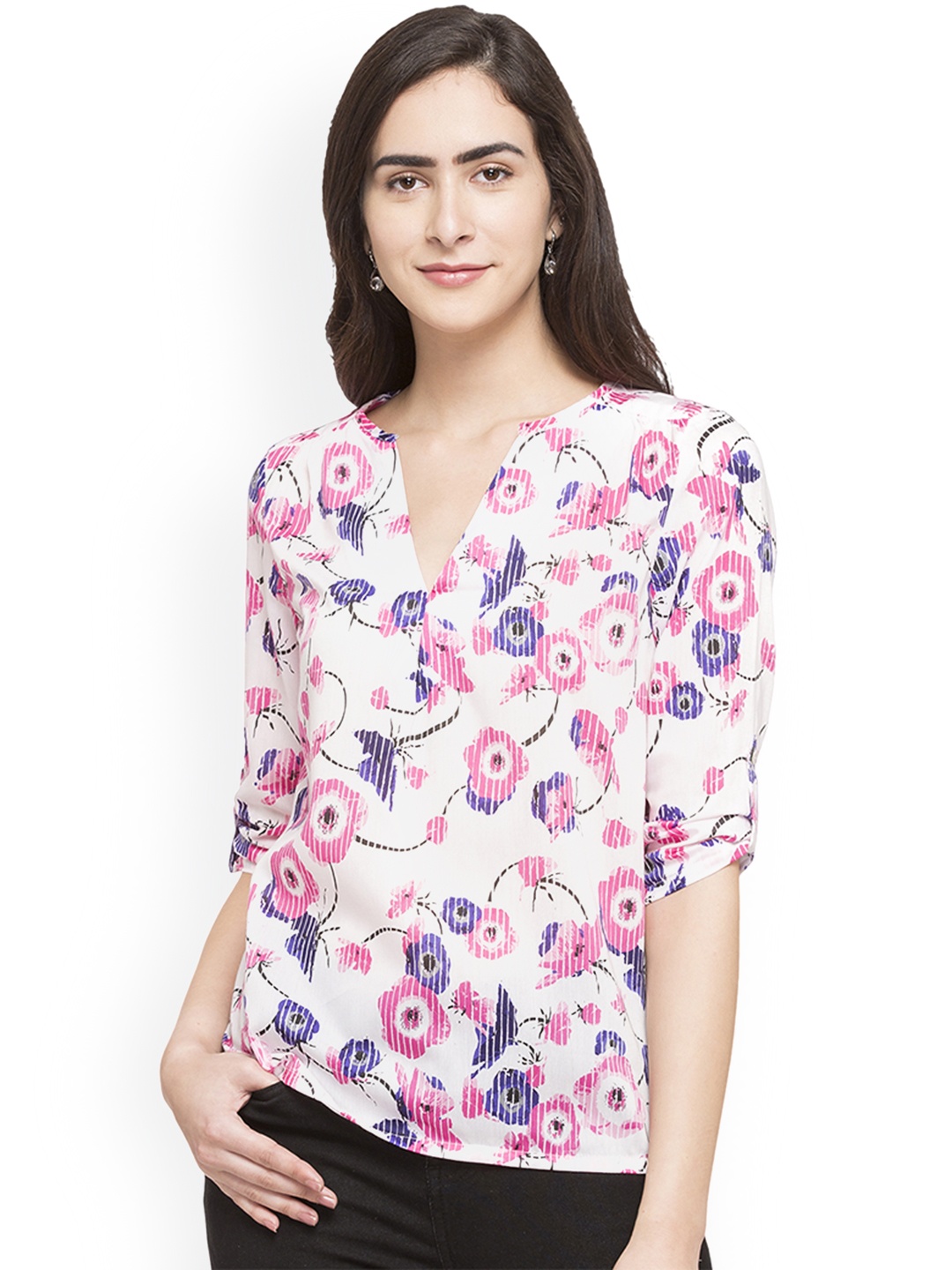 

Globus Women Pink Printed Top