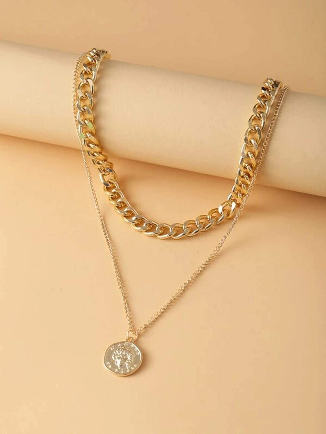 

Krelin Gold-Plated Layered Chain Necklace