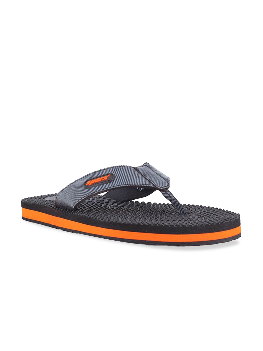 

Sparx Men Striped Thong Flip-Flops, Black