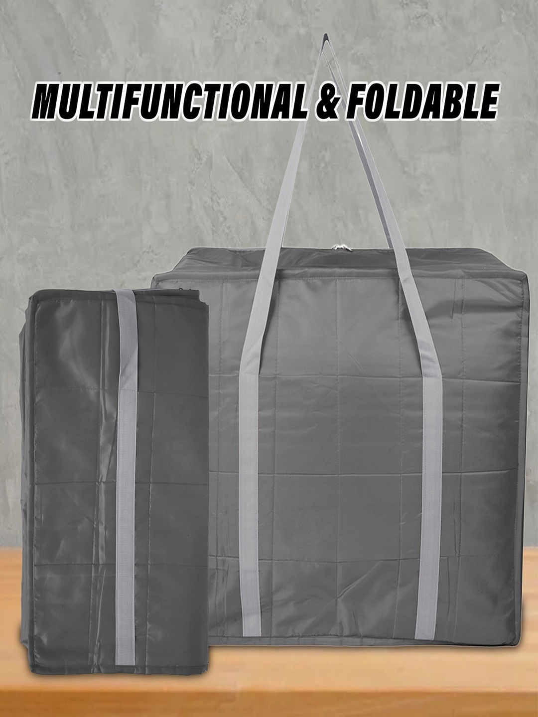 

Kuber Industries Grey Storage Bag Organiser