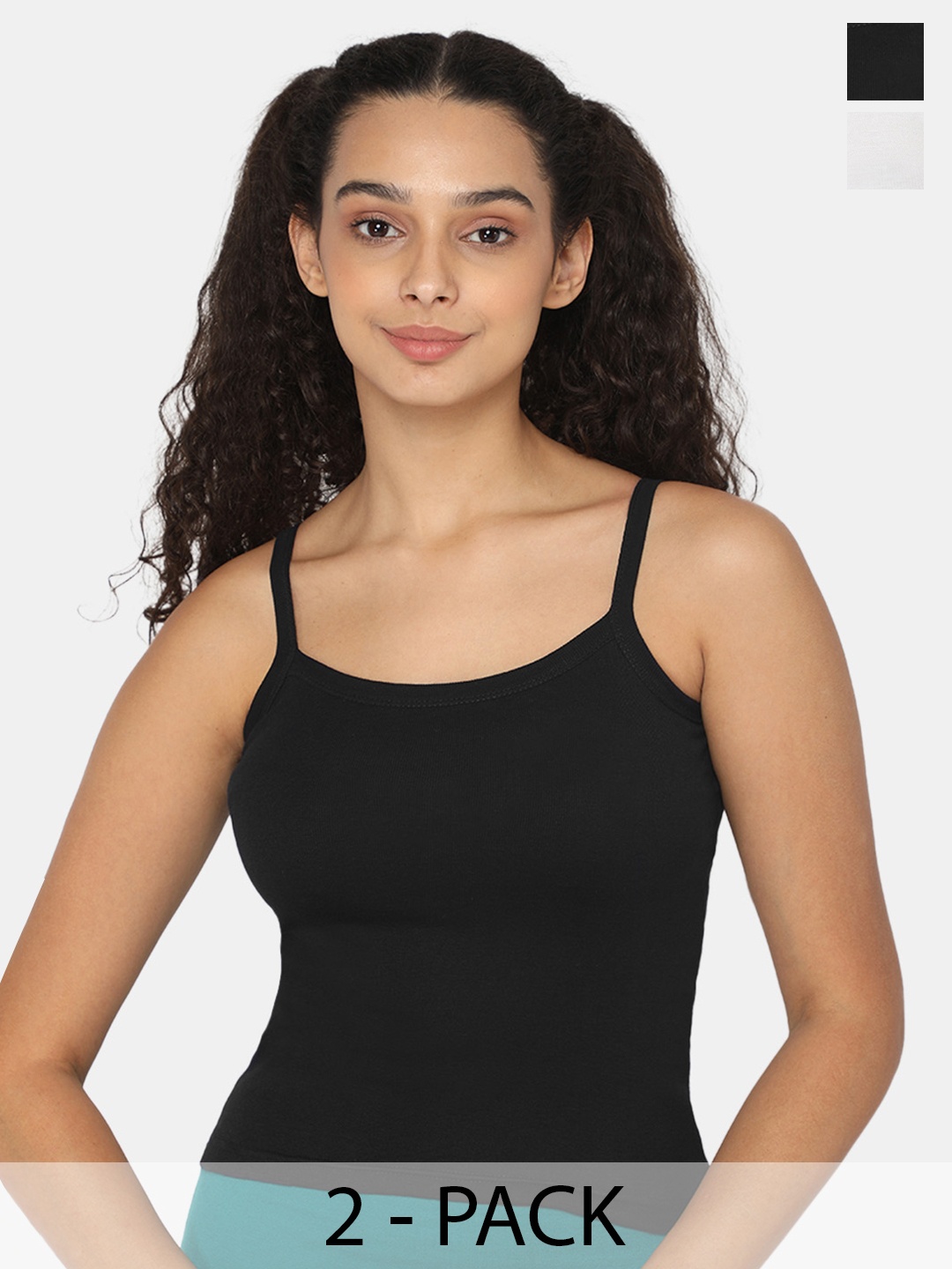 

intimacy LINGERIE Set Of 2 Solid Camisoles, Black