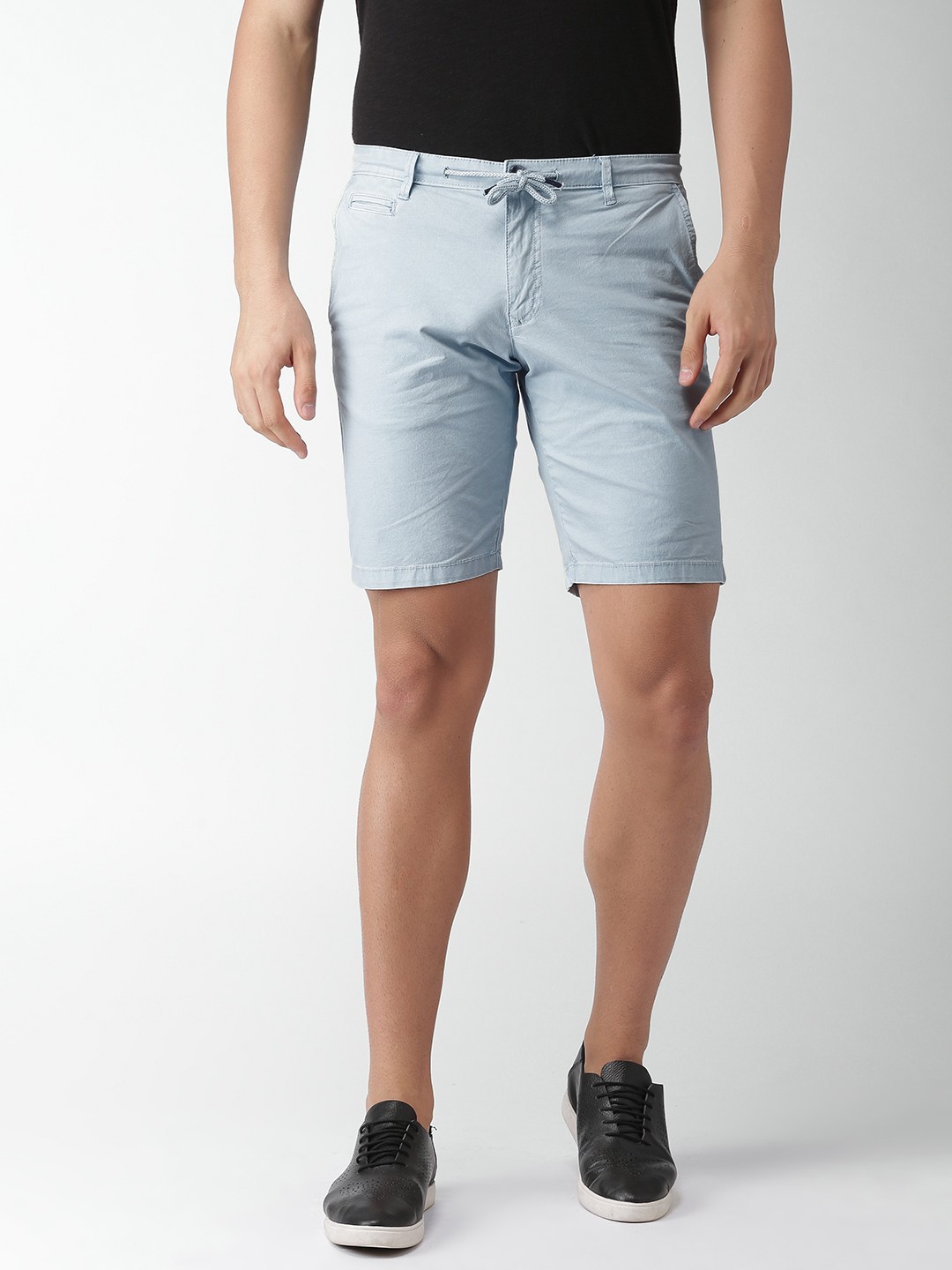 

Celio Men Blue Solid Regular Fit Regular Shorts