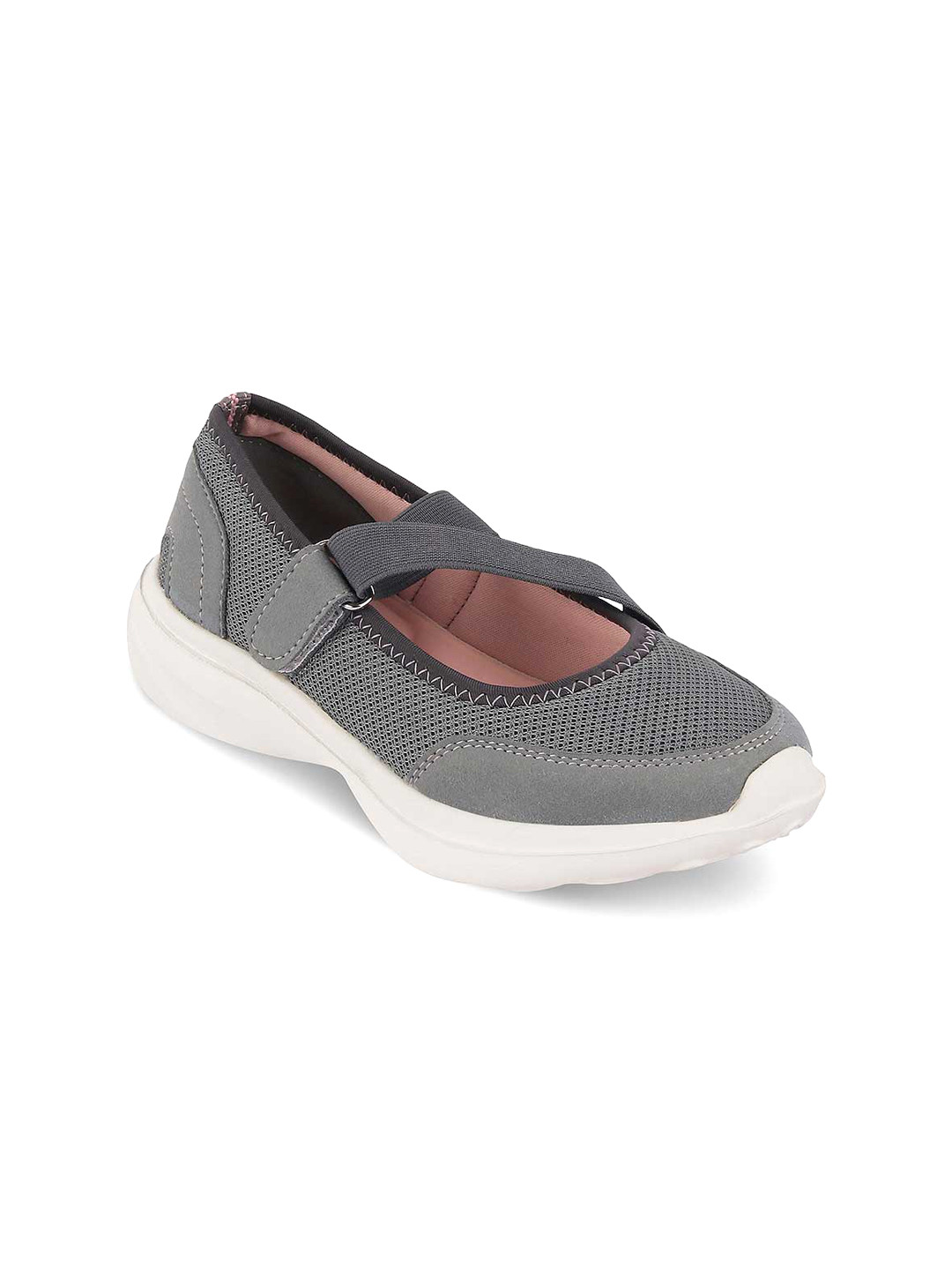 

PEPPER Women Textured Lightweight Slip-On Sneakers, Grey