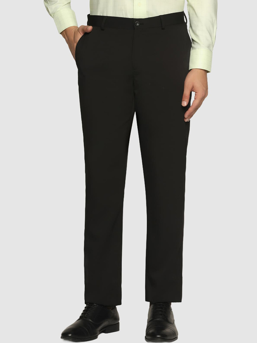 

Blackberrys Men Slim Fit Formal Trousers, Black