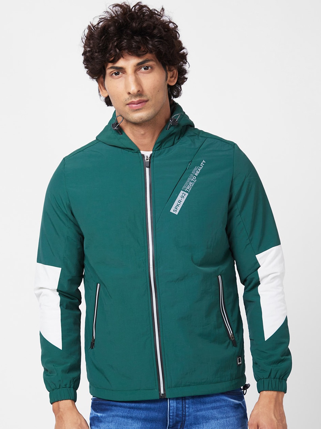 

SPYKAR Hooded Padded Jacket, Green