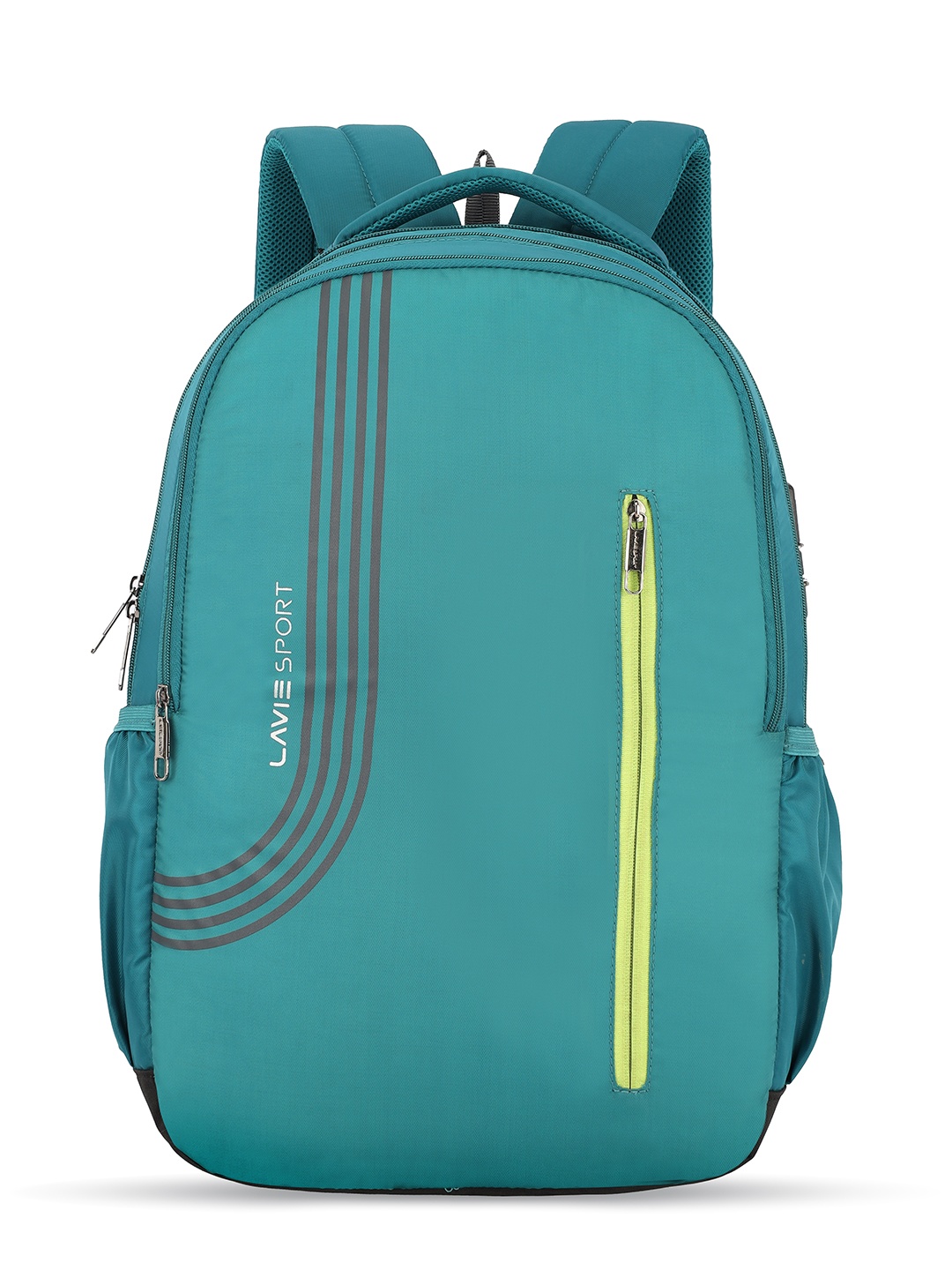 

LAVIE SPORT Unisex Typography Printed Anti-Theft 16 Inch Laptop Backpack, Teal