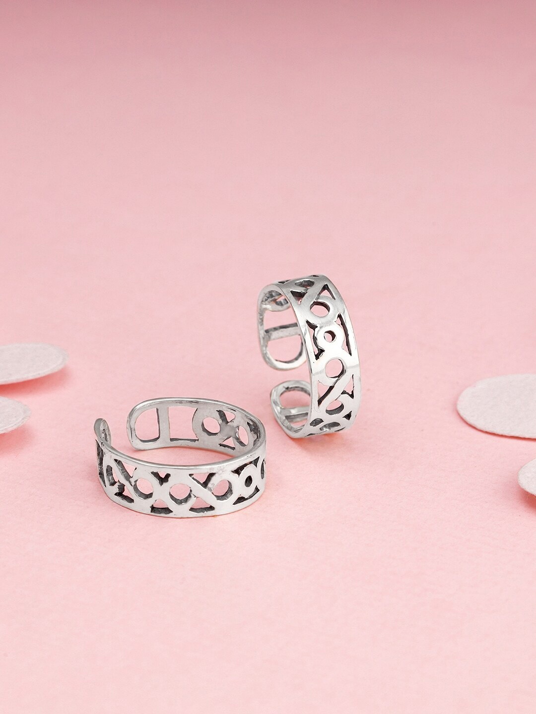 

GIVA 925 Sterling Silver Rhodium Plated Adjustable Toe Rings